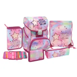 Schultaschen-Set ABC123 Ergo Star 5-teilig bunt