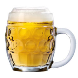 Bierkrug 500 ml transparent