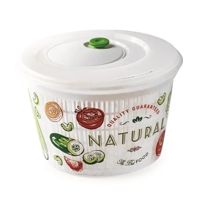 Salatschleuder 4 Liter weiß