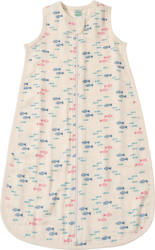 ALANA Schlafsack aus Musselin 0,5 TOG mit Fisch-Muster, beige, 90 cm