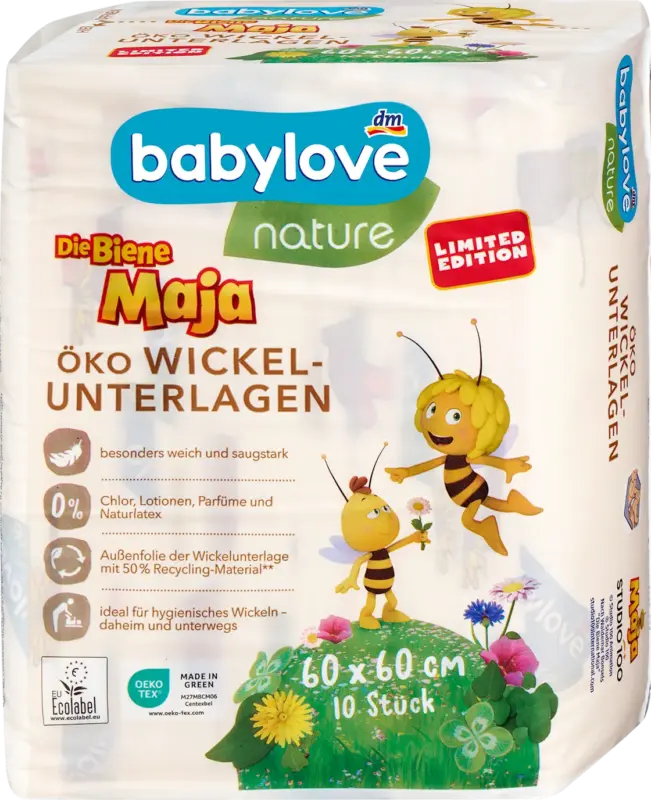 babylove nature Wickelunterlagen Die Biene Maja