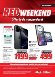 RED WEEKEND - dal 01/06 al 02/06