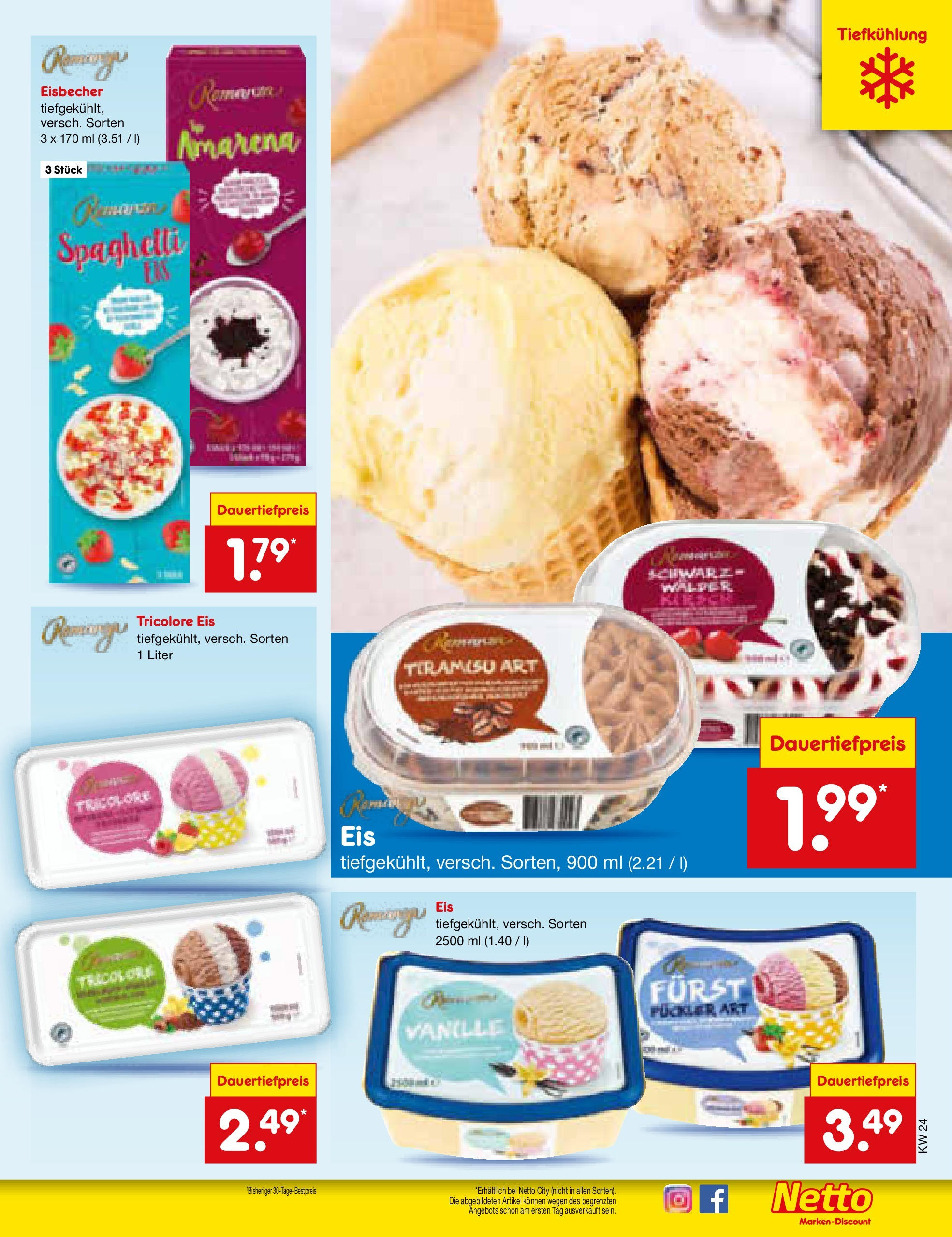 Netto Marken-Discount prospekt Berlin-Spandau (ab 10.06.2025) » Angebote | Seite: 13 | Produkte: Eis Netto Marken-Discount prospekt Berlin-Spandau (ab 10.06.2025) » Angebote | Seite: 13 | Produkte: Eis