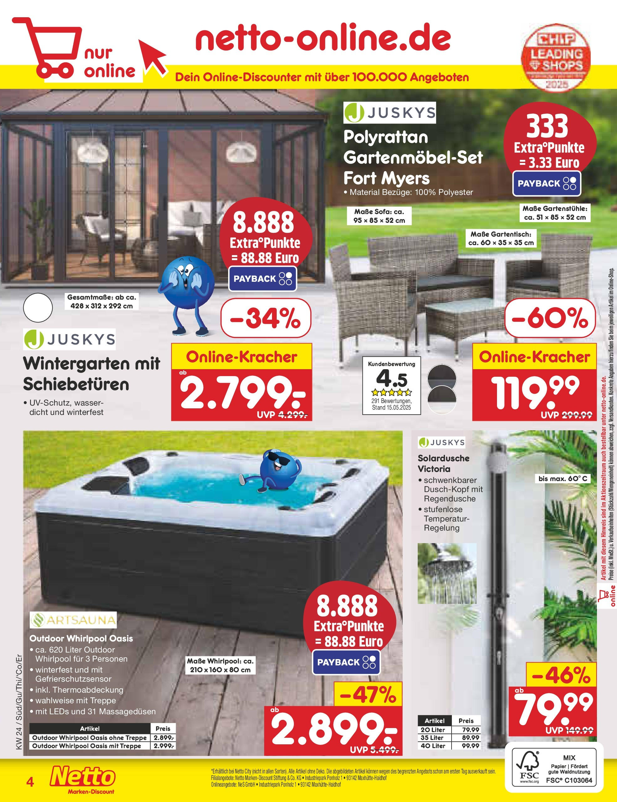 Netto Marken-Discount prospekt Selb (ab 10.06.2025) » Angebote | Seite: 35 | Produkte: Sofa, Wasser, Duschkopf Netto Marken-Discount prospekt Selb (ab 10.06.2025) » Angebote | Seite: 35 | Produkte: Sofa, Wasser, Duschkopf