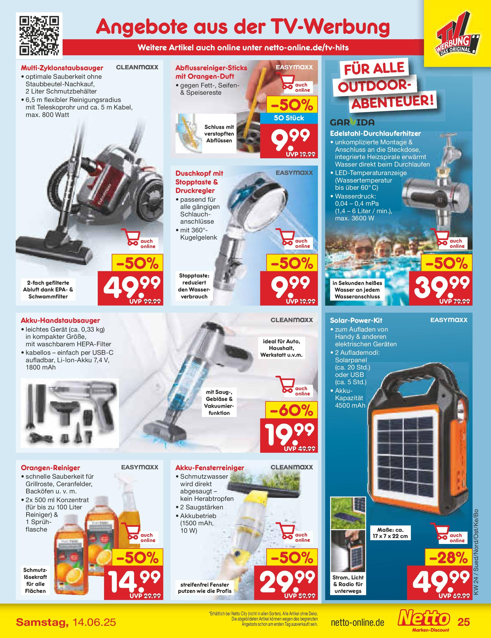 Netto Marken-Discount prospekt Berlin-Spandau (ab 10.06.2025) » Angebote | Seite: 41 | Produkte: Wasser, Backofen, Duschkopf, Radio Netto Marken-Discount prospekt Berlin-Spandau (ab 10.06.2025) » Angebote | Seite: 41 | Produkte: Wasser, Backofen, Duschkopf, Radio