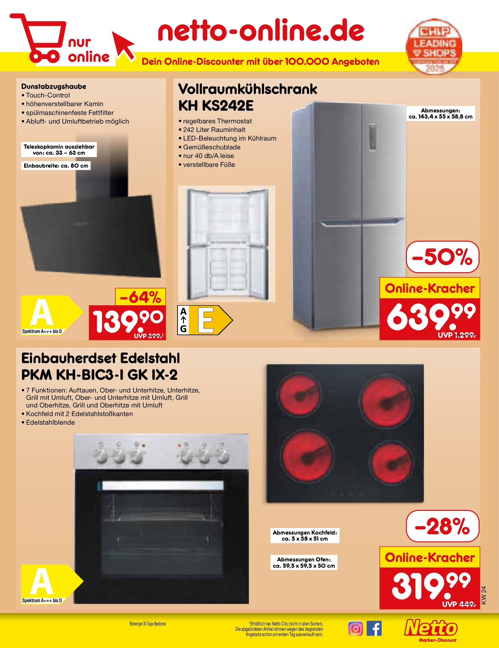 Netto Marken-Discount prospekt Berlin-Spandau (ab 10.06.2025) » Angebote | Seite: 45 | Produkte: Ofen, Grill, Kamin, Kochfeld Netto Marken-Discount prospekt Berlin-Spandau (ab 10.06.2025) » Angebote | Seite: 45 | Produkte: Ofen, Grill, Kamin, Kochfeld