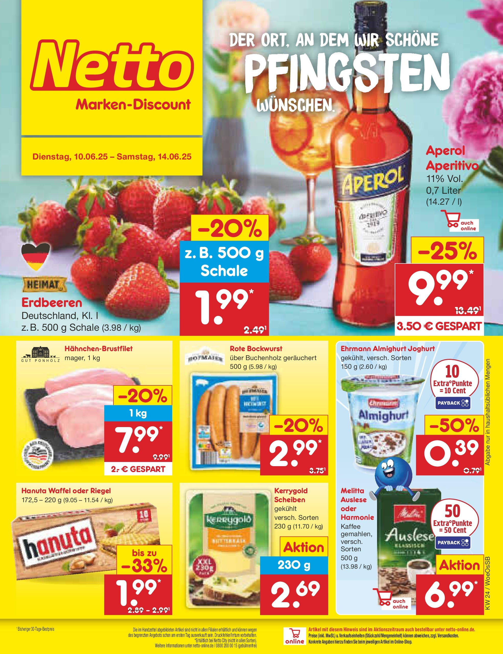 Netto Marken-Discount prospekt Gemmingen (ab 10.06.2025) » Angebote | Seite: 1 | Produkte: Melitta, Ehrmann almighurt, Kaffee, Erdbeeren Netto Marken-Discount prospekt Gemmingen (ab 10.06.2025) » Angebote | Seite: 1 | Produkte: Melitta, Ehrmann almighurt, Kaffee, Erdbeeren