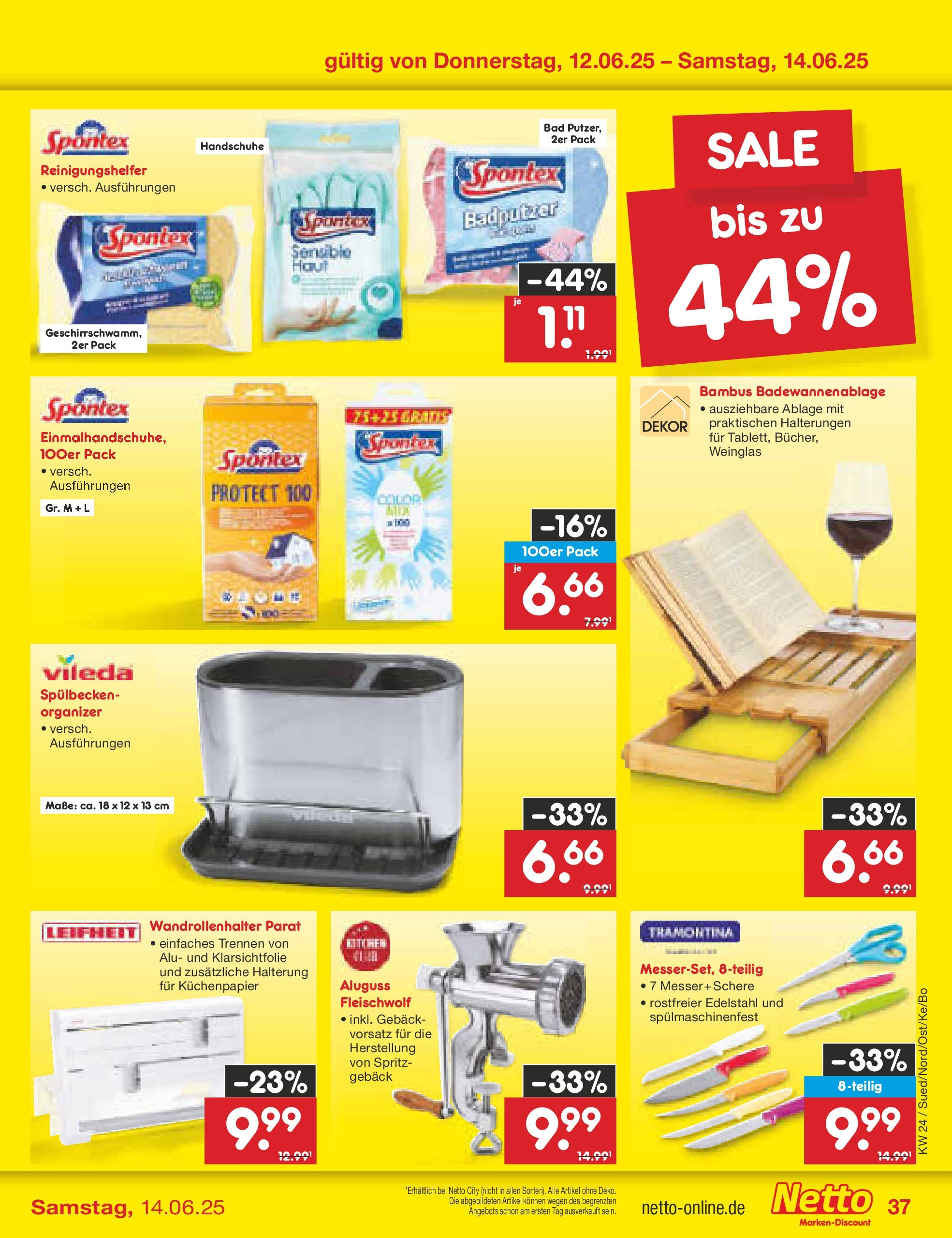 Netto Marken-Discount prospekt Berlin-Spandau (ab 10.06.2025) » Angebote | Seite: 57 | Produkte: Bad, Handschuhe Netto Marken-Discount prospekt Berlin-Spandau (ab 10.06.2025) » Angebote | Seite: 57 | Produkte: Bad, Handschuhe