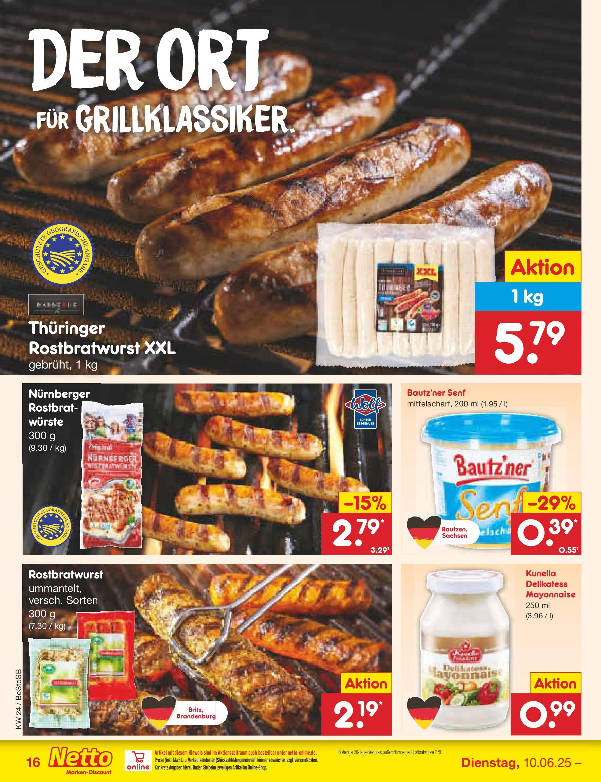 Netto Marken-Discount prospekt Berlin-Spandau (ab 10.06.2025) » Angebote | Seite: 20 | Produkte: Mayonnaise Netto Marken-Discount prospekt Berlin-Spandau (ab 10.06.2025) » Angebote | Seite: 20 | Produkte: Mayonnaise