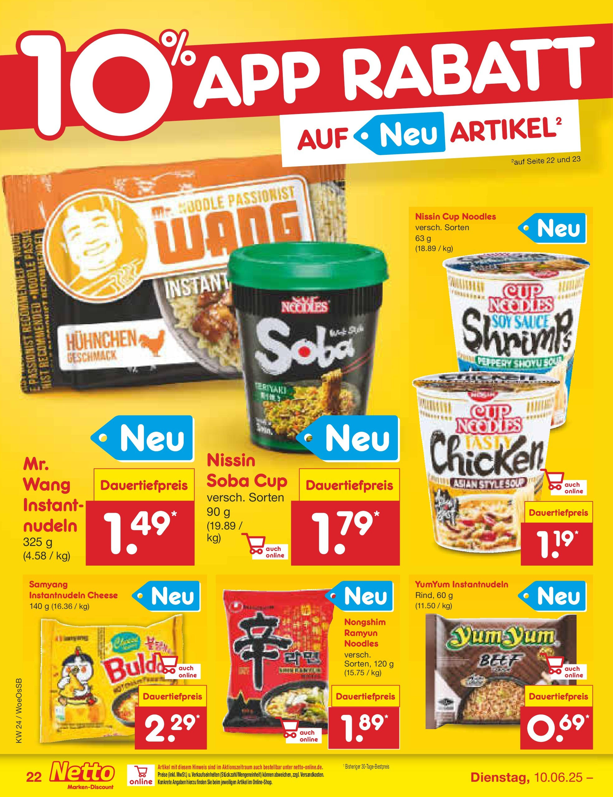 Netto Marken-Discount prospekt Gemmingen (ab 10.06.2025) » Angebote | Seite: 38 | Produkte: Nudeln Netto Marken-Discount prospekt Gemmingen (ab 10.06.2025) » Angebote | Seite: 38 | Produkte: Nudeln