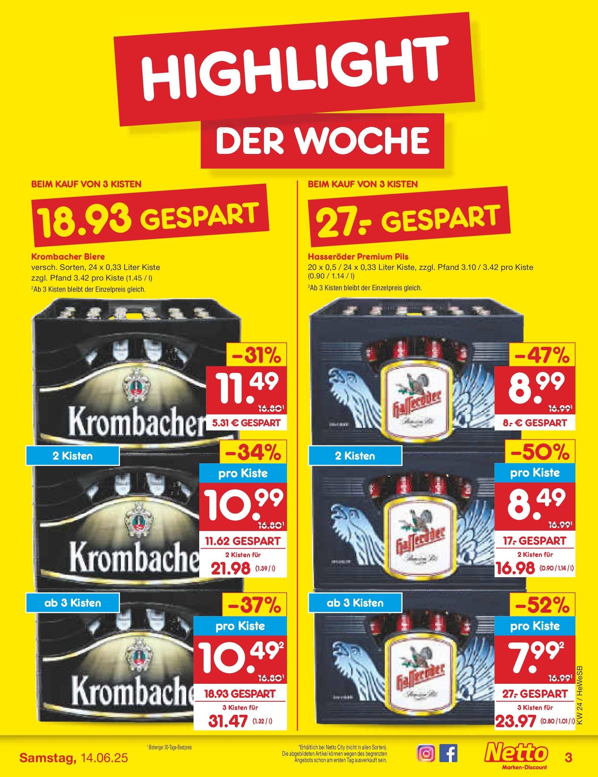 Netto Marken-Discount prospekt Brietlingen	 (ab 10.06.2025) » Angebote | Seite: 3