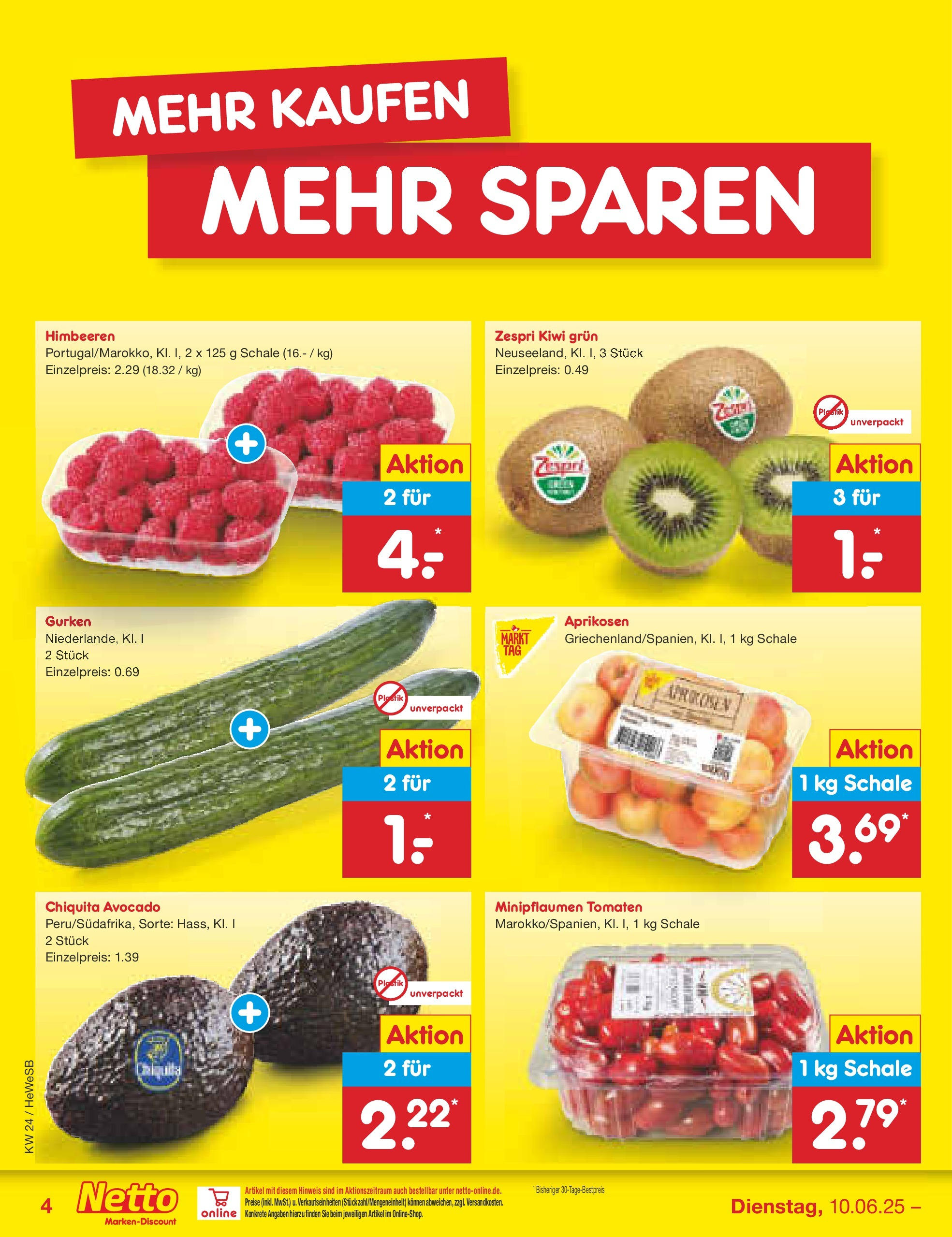Netto Marken-Discount prospekt Brietlingen	 (ab 10.06.2025) » Angebote | Seite: 4