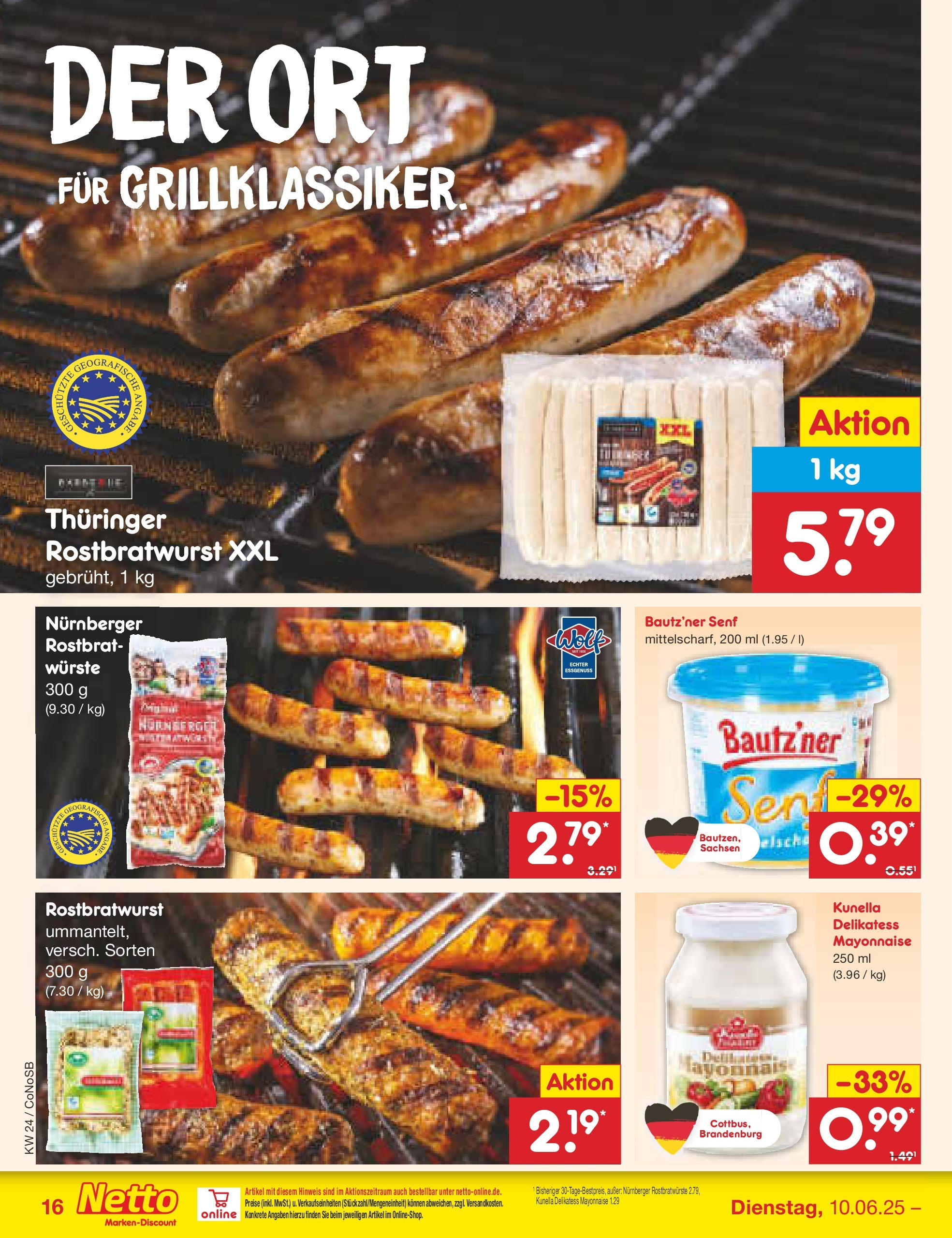 Netto Marken-Discount prospekt Kloster Lehnin (ab 10.06.2025) » Angebote | Seite: 20 | Produkte: Mayonnaise Netto Marken-Discount prospekt Kloster Lehnin (ab 10.06.2025) » Angebote | Seite: 20 | Produkte: Mayonnaise