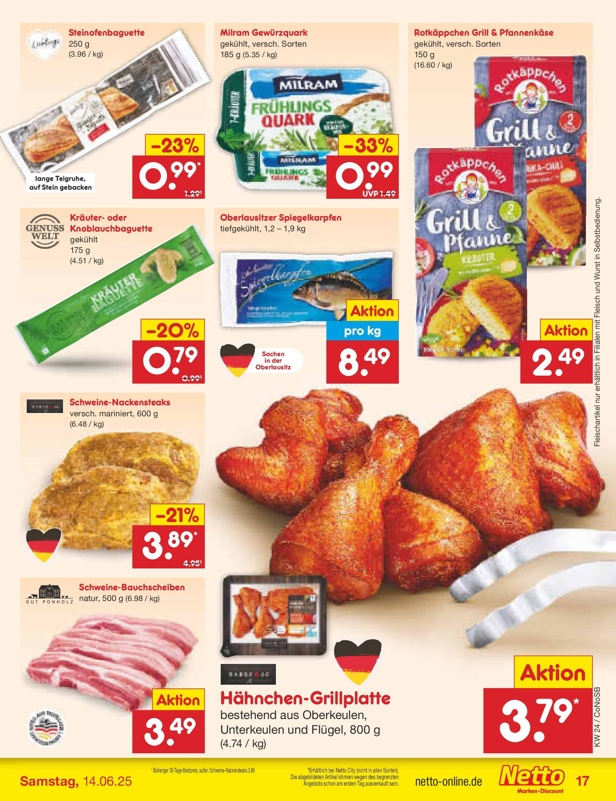 Netto Marken-Discount prospekt Kloster Lehnin (ab 10.06.2025) » Angebote | Seite: 21 | Produkte: Grill, Quark, Schweinenacken, Fleisch Netto Marken-Discount prospekt Kloster Lehnin (ab 10.06.2025) » Angebote | Seite: 21 | Produkte: Grill, Quark, Schweinenacken, Fleisch