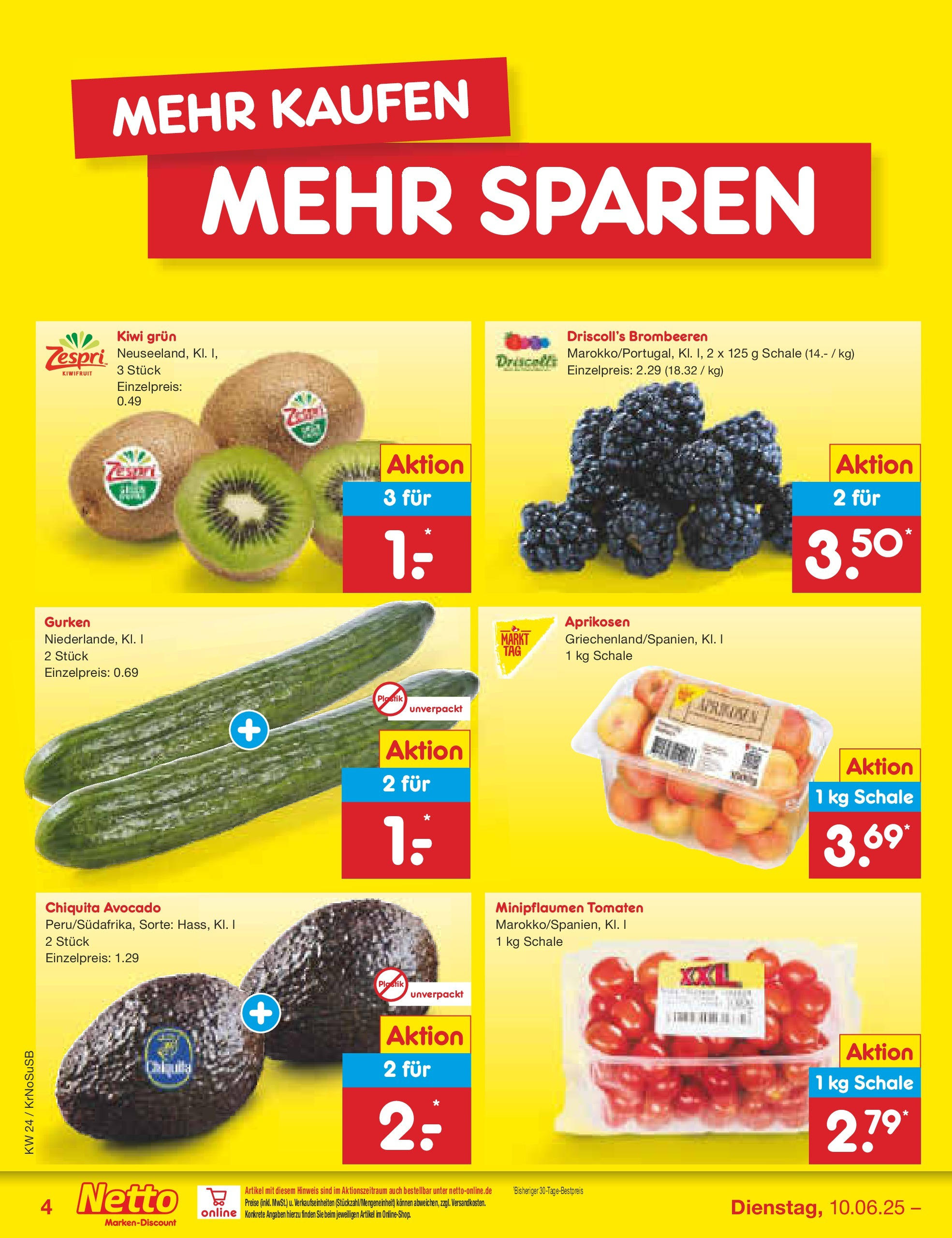 Netto Marken-Discount prospekt Duisburg (ab 10.06.2025) » Angebote | Seite: 4 Netto Marken-Discount prospekt Duisburg (ab 10.06.2025) » Angebote | Seite: 4