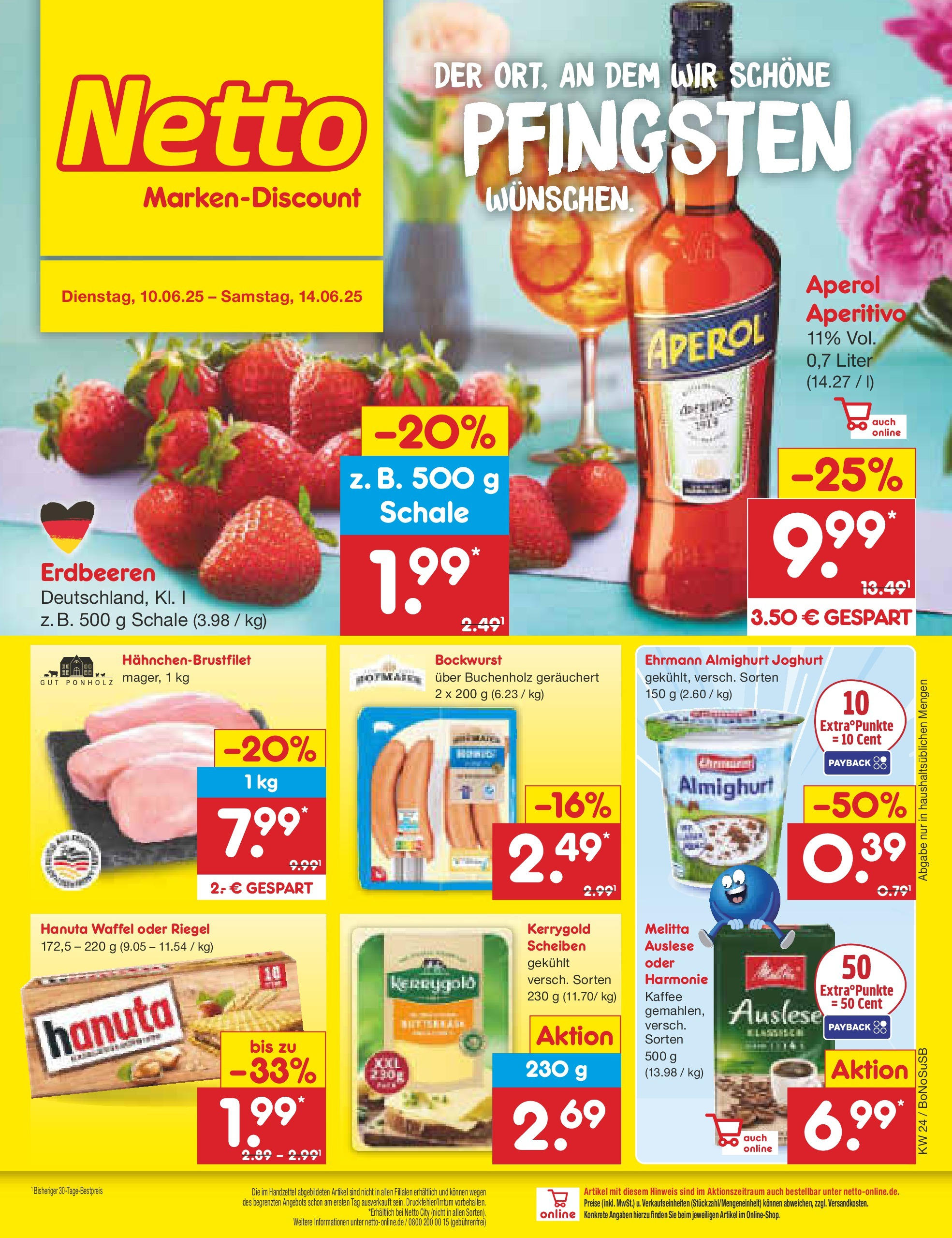 Netto Marken-Discount prospekt Stadtlohn (ab 10.06.2025) » Angebote | Seite: 1 | Produkte: Melitta, Ehrmann almighurt, Joghurt, Kaffee Netto Marken-Discount prospekt Stadtlohn (ab 10.06.2025) » Angebote | Seite: 1 | Produkte: Melitta, Ehrmann almighurt, Joghurt, Kaffee