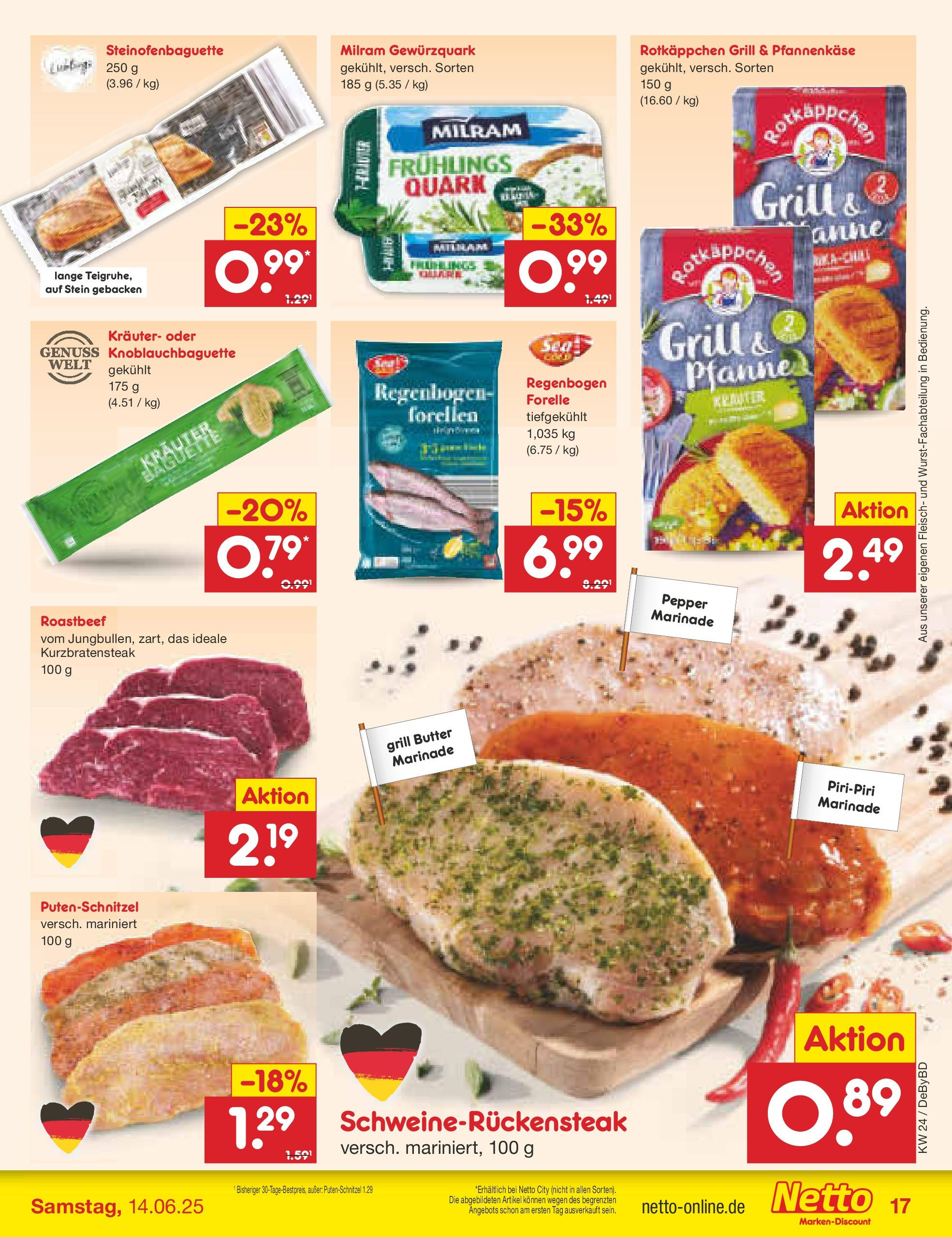 Netto Marken-Discount - Netto: Wochenangebote (ab 10.06.2025) » Angebote | Seite: 21 | Produkte: Grill, Quark, Baguette, Fleisch Netto Marken-Discount - Netto: Wochenangebote (ab 10.06.2025) » Angebote | Seite: 21 | Produkte: Grill, Quark, Baguette, Fleisch