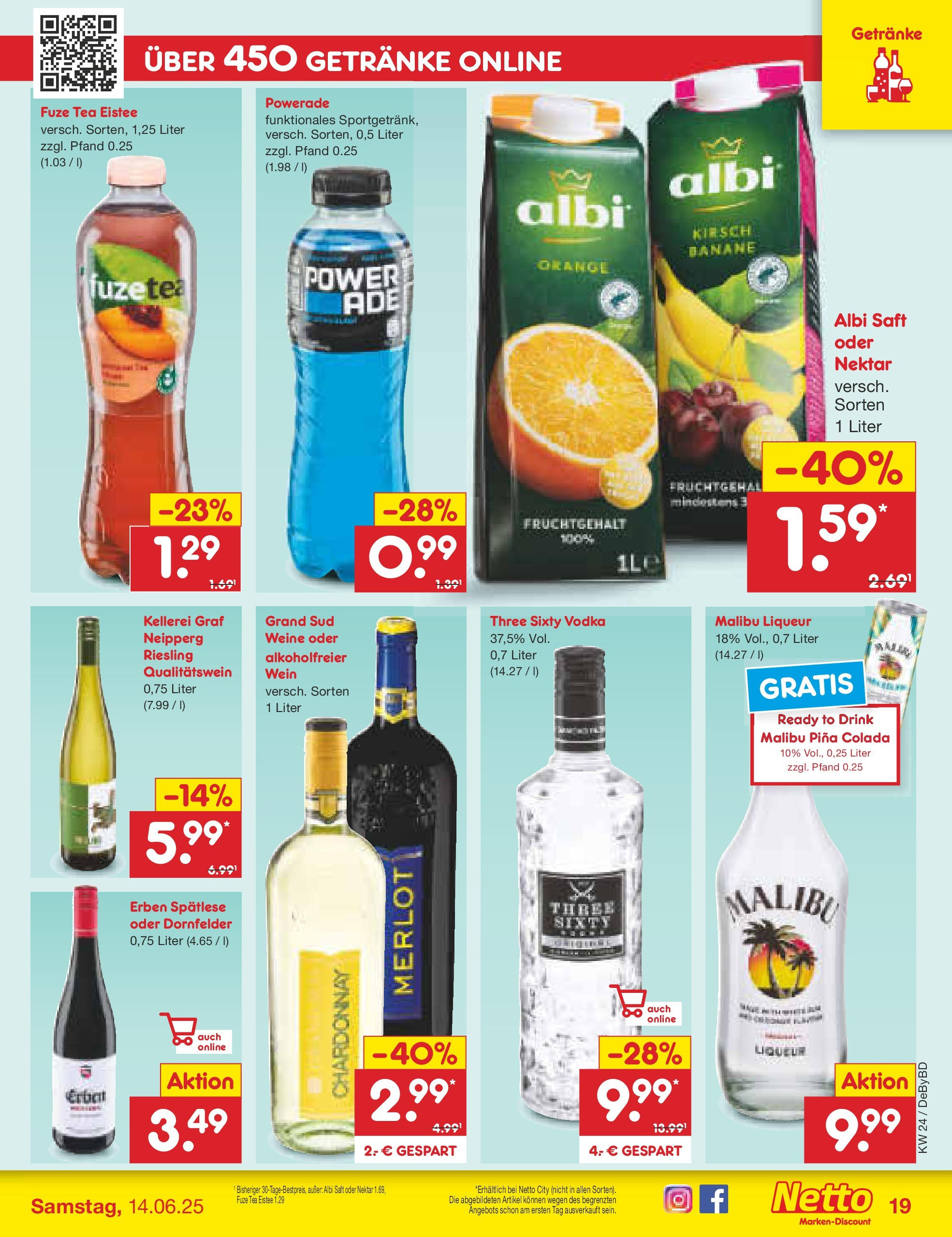 Netto Marken-Discount - Netto: Wochenangebote (ab 10.06.2025) » Angebote | Seite: 27 | Produkte: Merlot, Powerade, Grand sud, Wein Netto Marken-Discount - Netto: Wochenangebote (ab 10.06.2025) » Angebote | Seite: 27 | Produkte: Merlot, Powerade, Grand sud, Wein