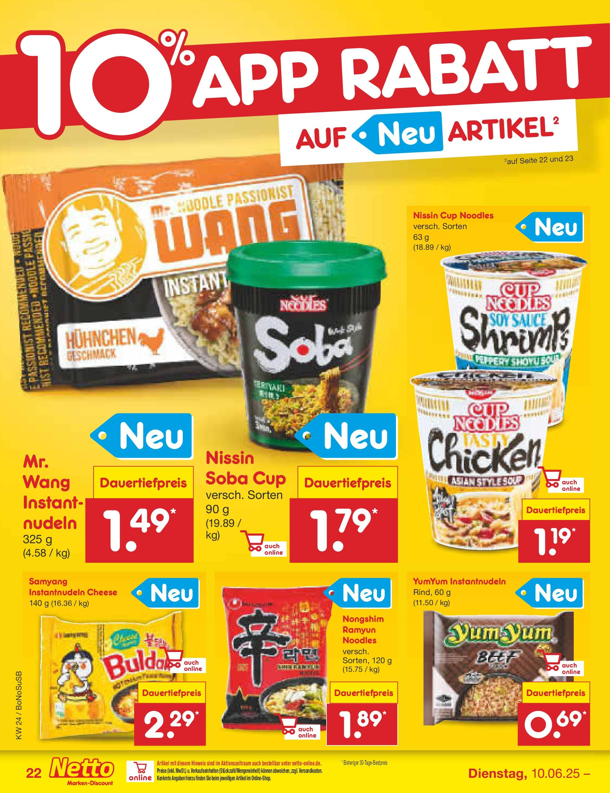 Netto Marken-Discount prospekt Stadtlohn (ab 10.06.2025) » Angebote | Seite: 38 | Produkte: Nudeln Netto Marken-Discount prospekt Stadtlohn (ab 10.06.2025) » Angebote | Seite: 38 | Produkte: Nudeln