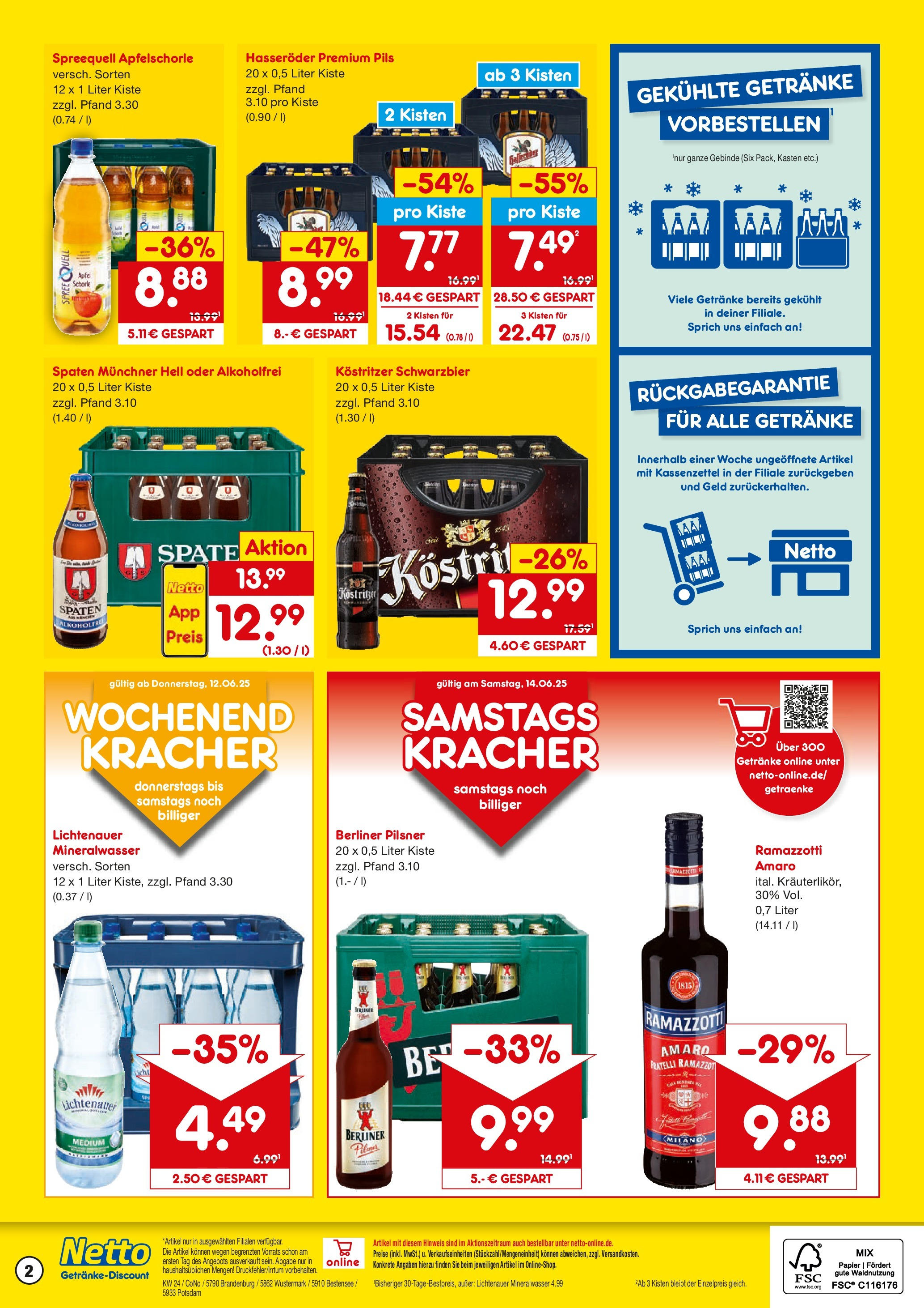 Netto Marken-Discount - Netto: Getränkeangebote (ab 10.06.2025) » Angebote | Seite: 2 | Produkte: Kostritzer, Pils, Äpfel, Hasseröder