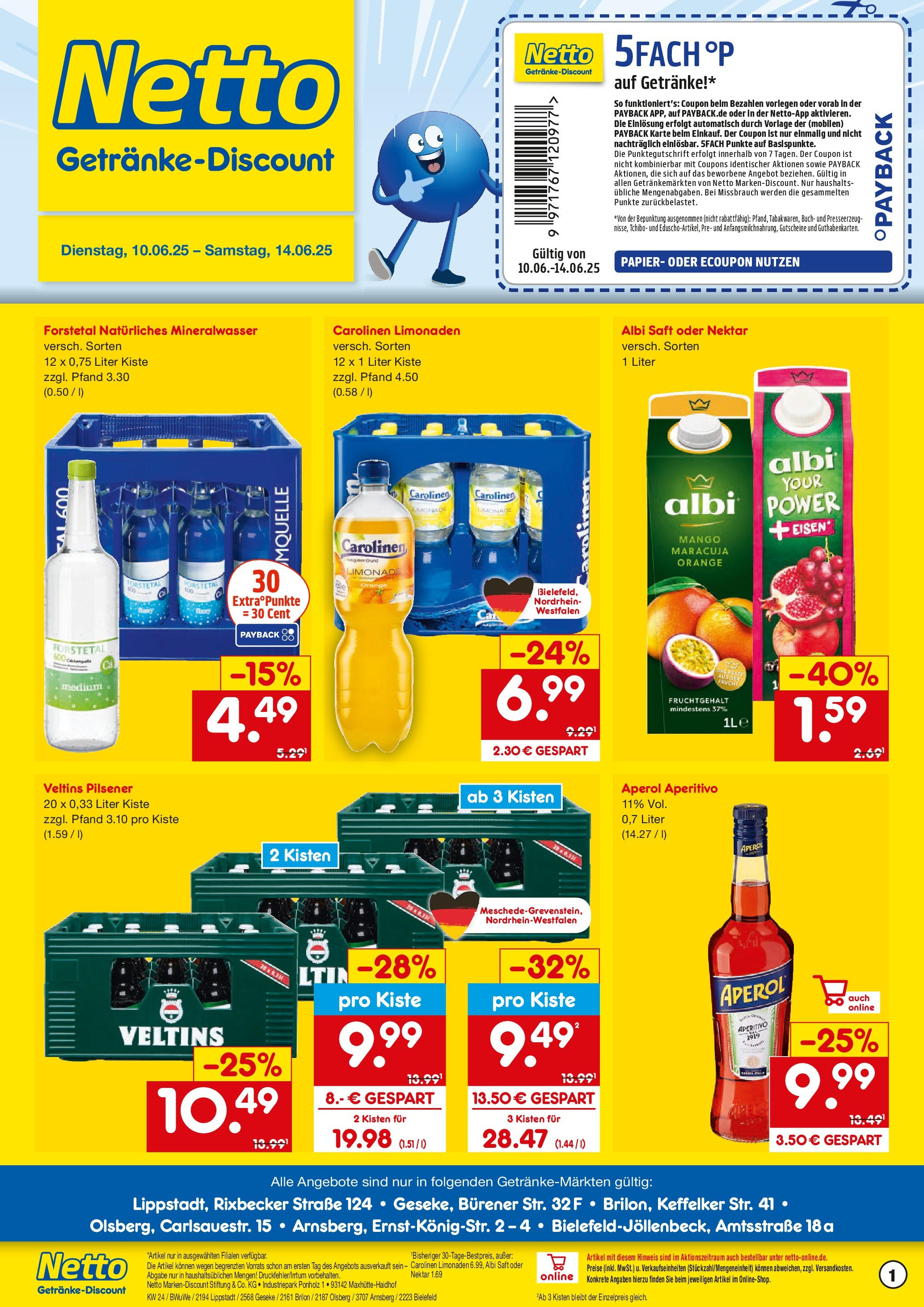 Netto Marken-Discount prospekt Geseke	 (ab 10.06.2025) » Angebote | Seite: 1