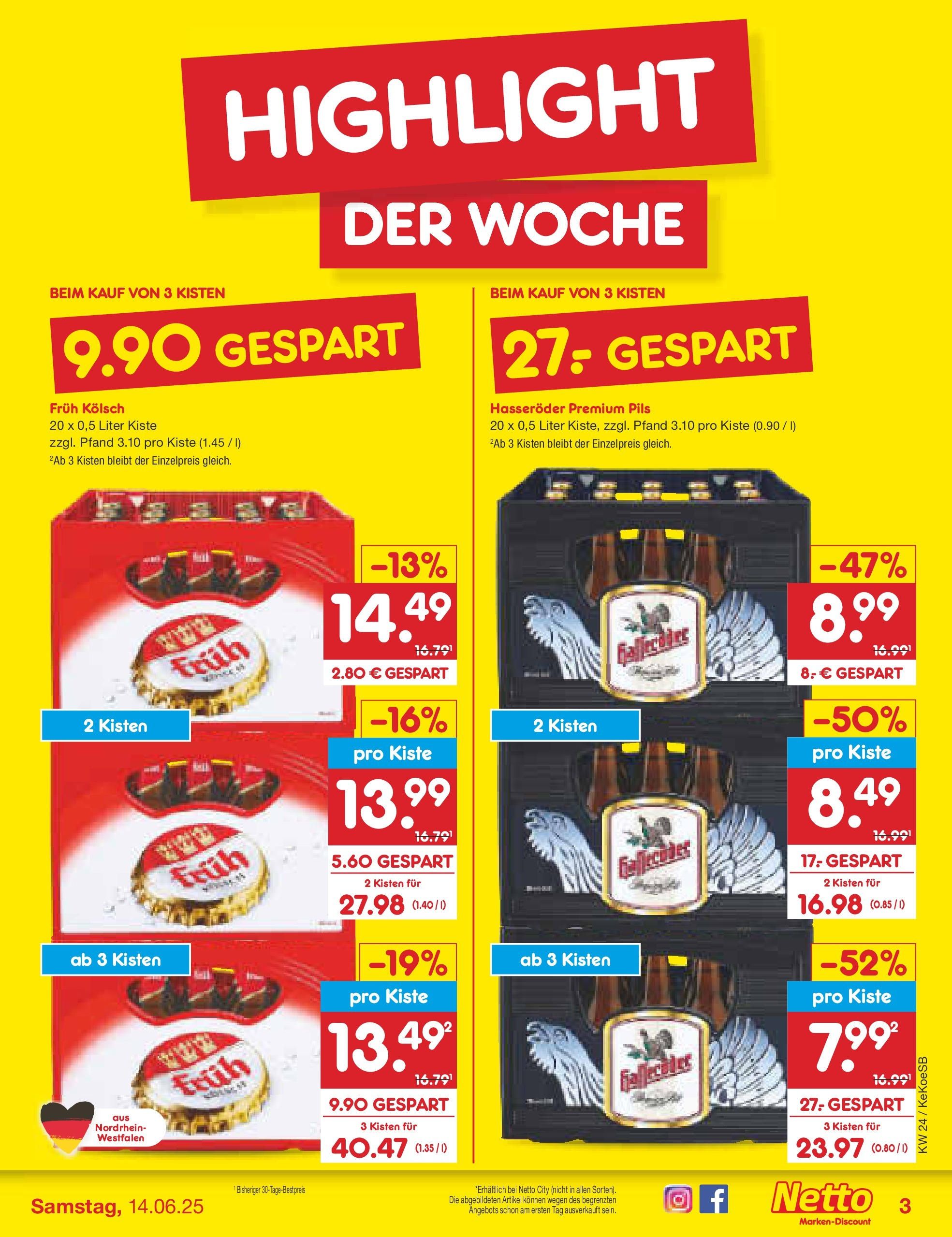 Netto Marken-Discount prospekt Köln (ab 10.06.2025) » Angebote | Seite: 3 Netto Marken-Discount prospekt Köln (ab 10.06.2025) » Angebote | Seite: 3