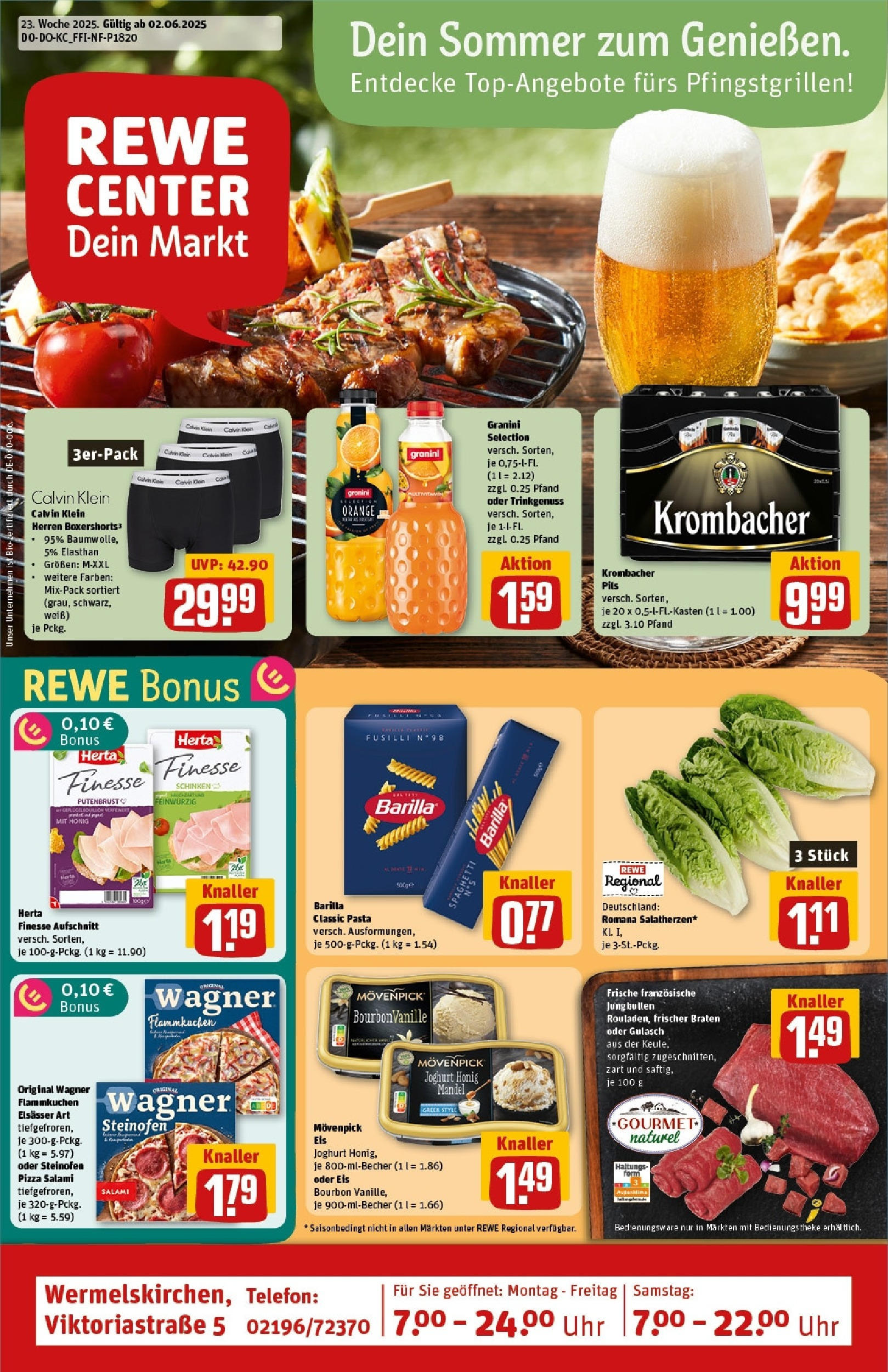 REWE Prospekt ab 01.06.2025 nächste Woche - Prospekt Wermelskirchen	