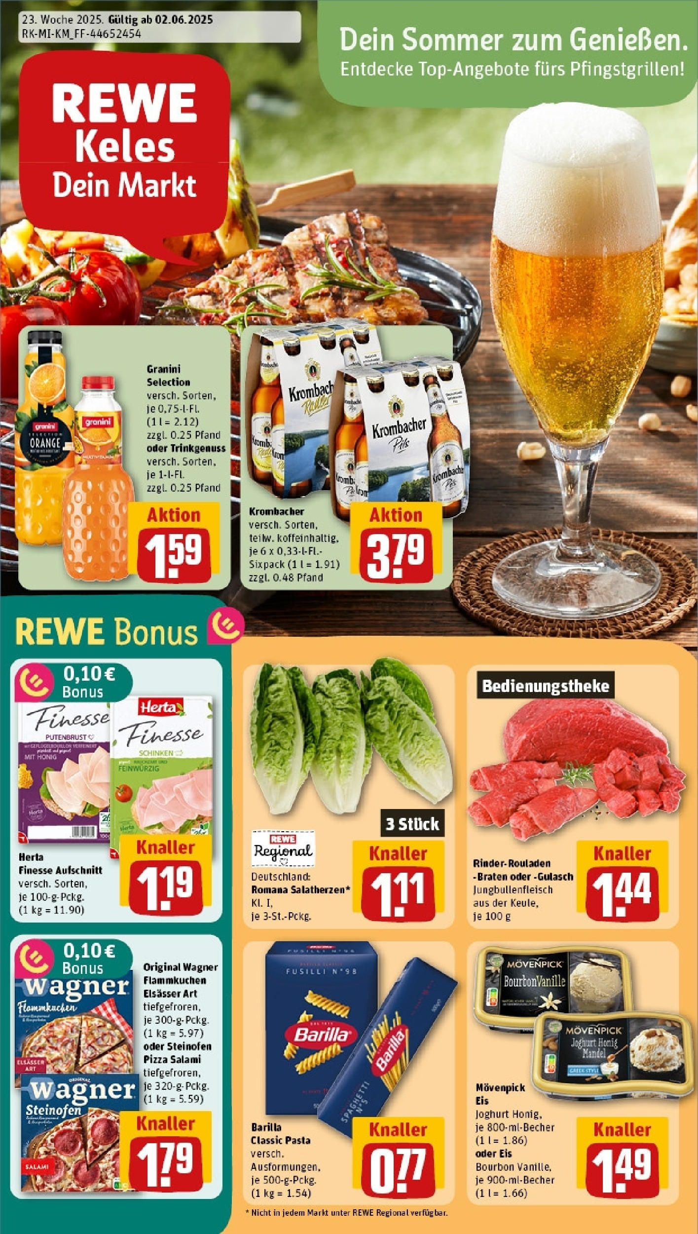 REWE Prospekt ab 01.06.2025 nächste Woche - Prospekt Darmstadt / Martinsviertel Vorschau von dem Prospekt des Geschäftes Rewe, gültig ab dem 01.06.2025