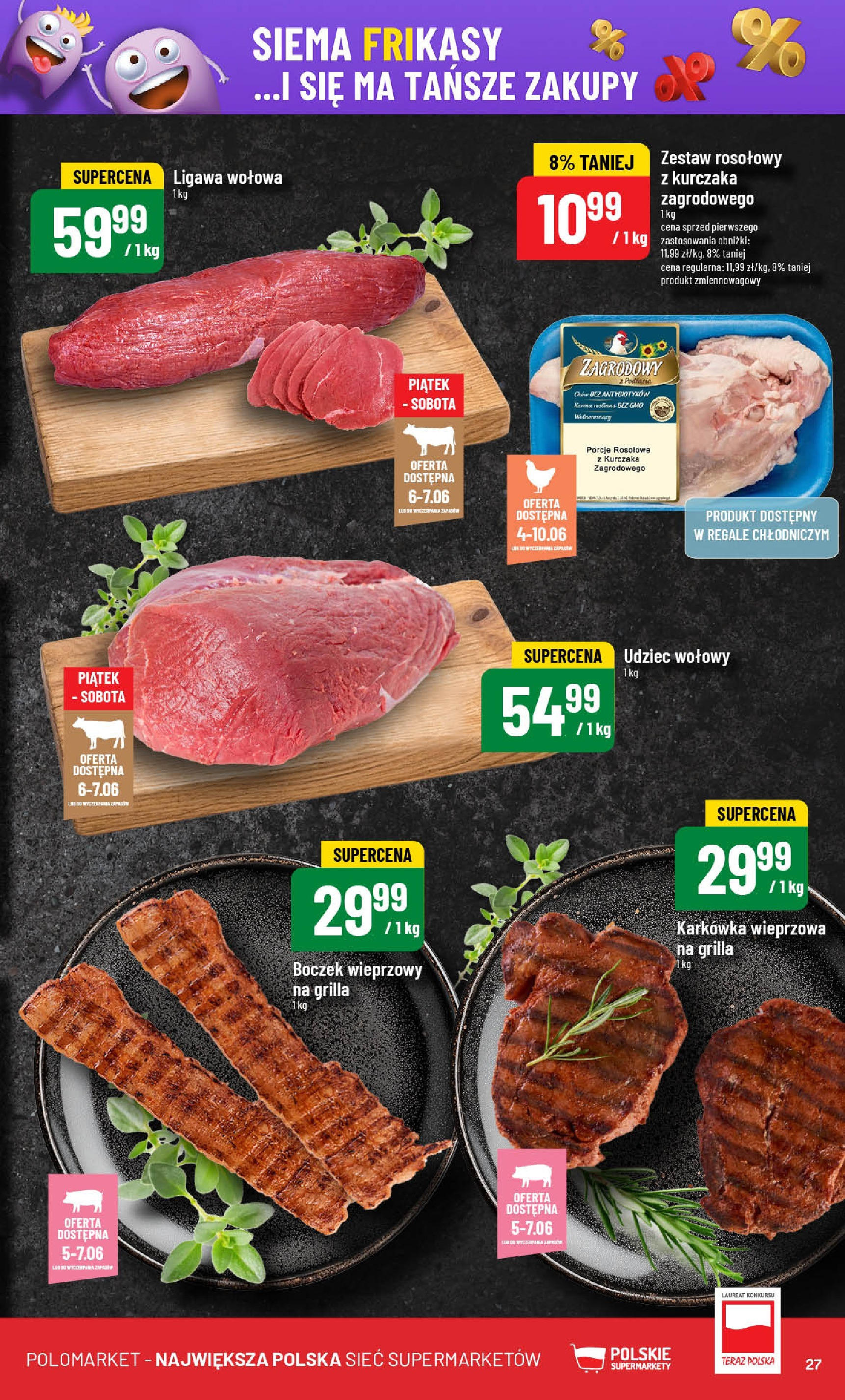 POLOmarket gazetka od jutra (04.06.2025) - Nowa PDF | Strona: 27 | Produkty: Karkówka, Karkówka wieprzowa, Boczek wieprzowy, Boczek