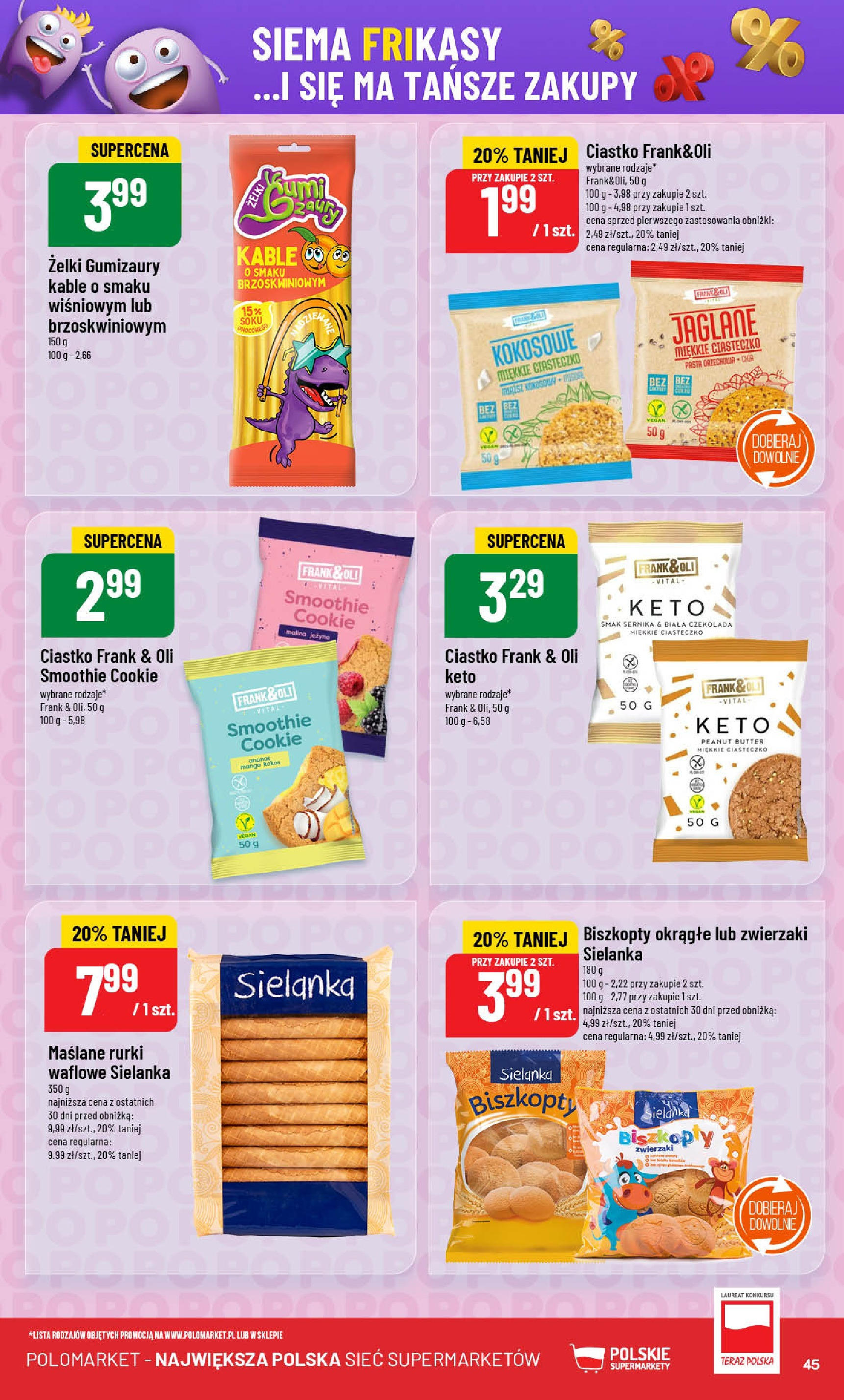 POLOmarket gazetka od jutra (04.06.2025) - Nowa PDF | Strona: 45 | Produkty: Mango, Smoothie, Żelki, Rurki waflowe