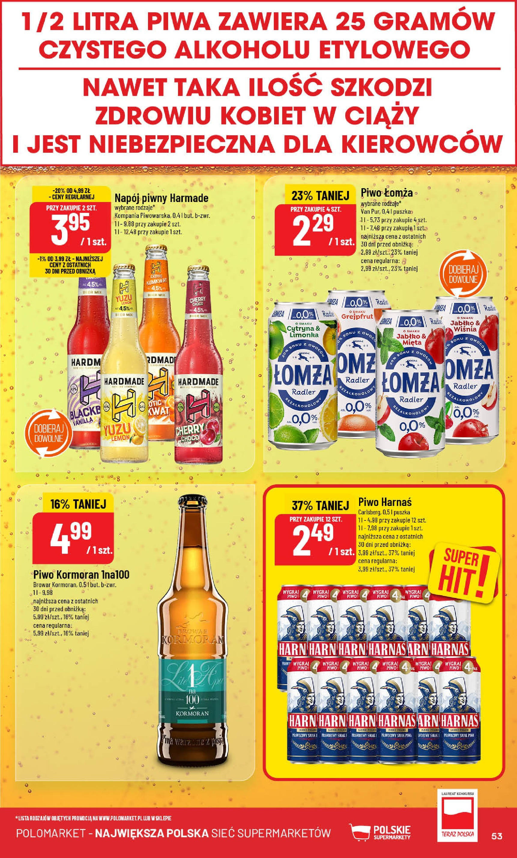 POLOmarket gazetka od jutra (04.06.2025) - Nowa PDF | Strona: 53 | Produkty: Cytryna, Limonka, Piwo, Grejpfrut