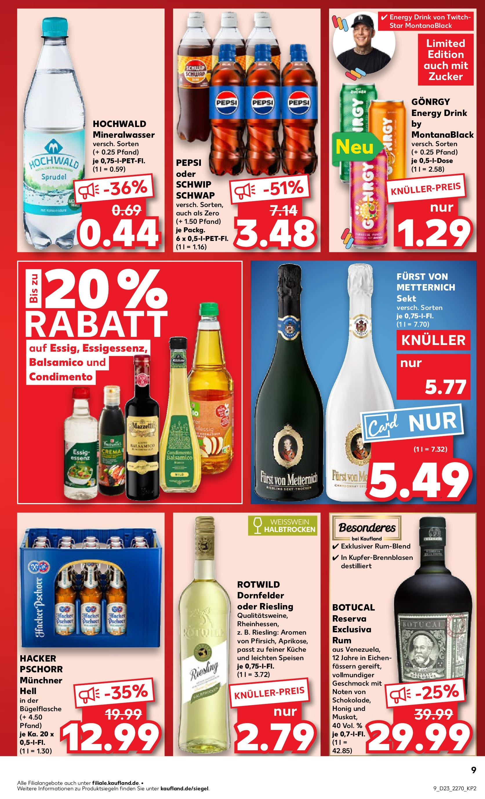 Kaufland prospekt Aschaffenburg (ab 05.06.2025) » Angebote Online | Seite: 9 | Produkte: Balsamico, Essig, Sekt, Küche Kaufland prospekt Aschaffenburg (ab 05.06.2025) » Angebote Online zum Blättern | Seite: 9 | Produkte: Balsamico, Essig, Sekt, Küche