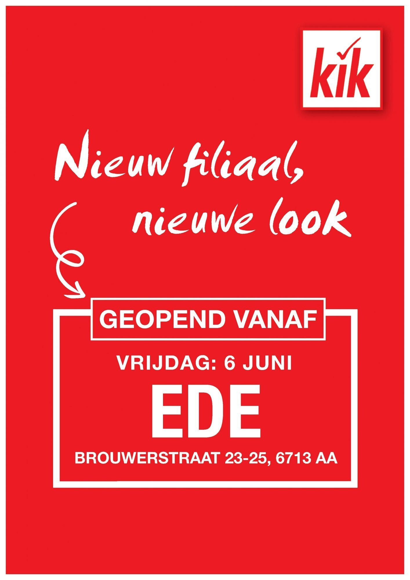 KiK shop Geopend folder Ede Brouwerstraat geldig vanaf 02-06-2025 - Paginanummer 1