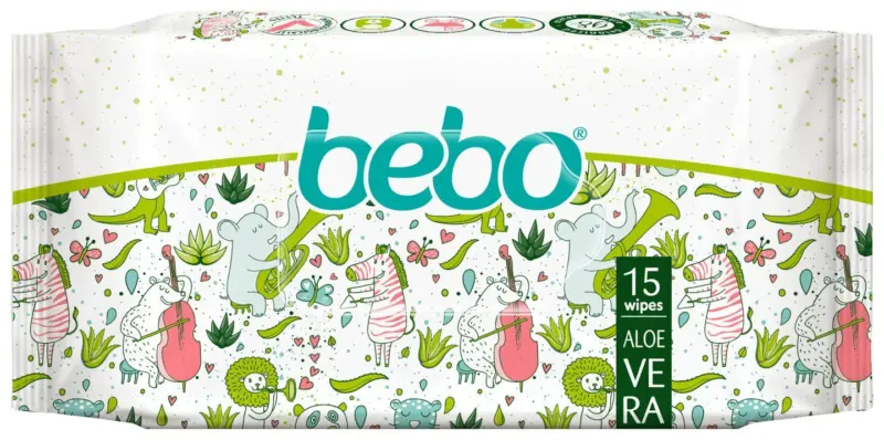 bebo Влажни кърпички различни видове