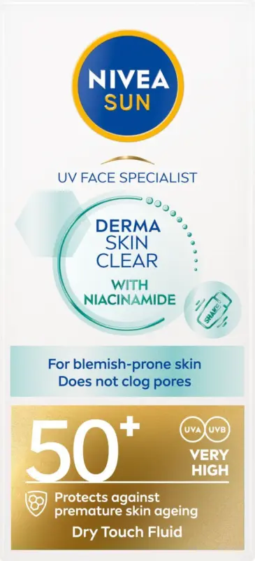 Nivea Sun Флуид или Крем за лице DERMA SKIN или LUMINOUS
