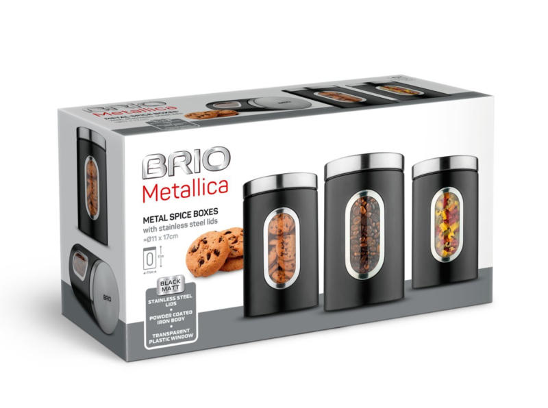 BRIO Кутии за съхранение Metallica