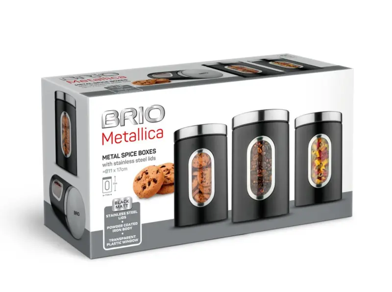 BRIO Кутии за съхранение Metallica