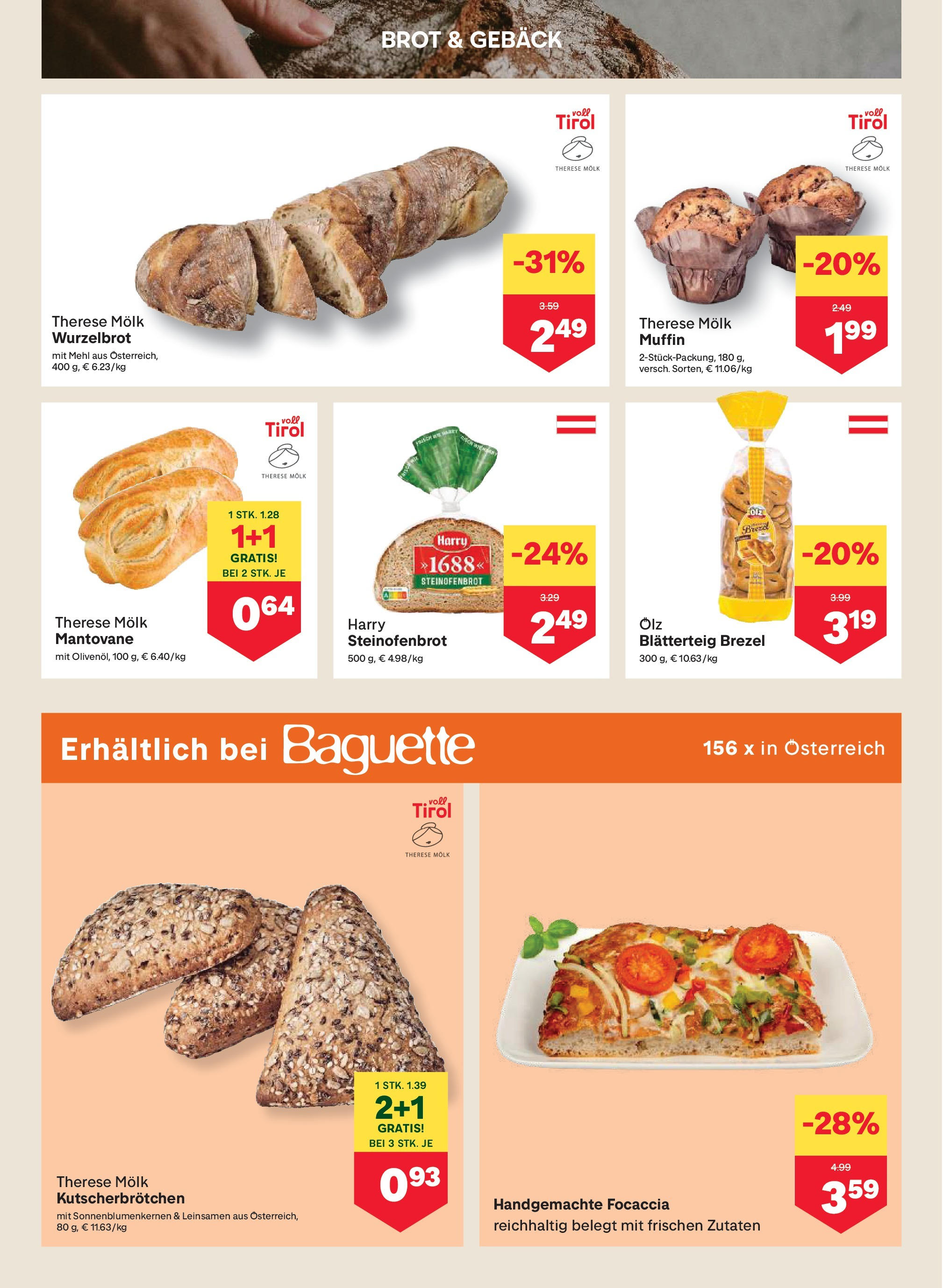 MPREIS Steyr von 12.06.2025 - Aktuelle Angebote | Seite: 4 | Produkte: Jääkaappipakastin, Brot