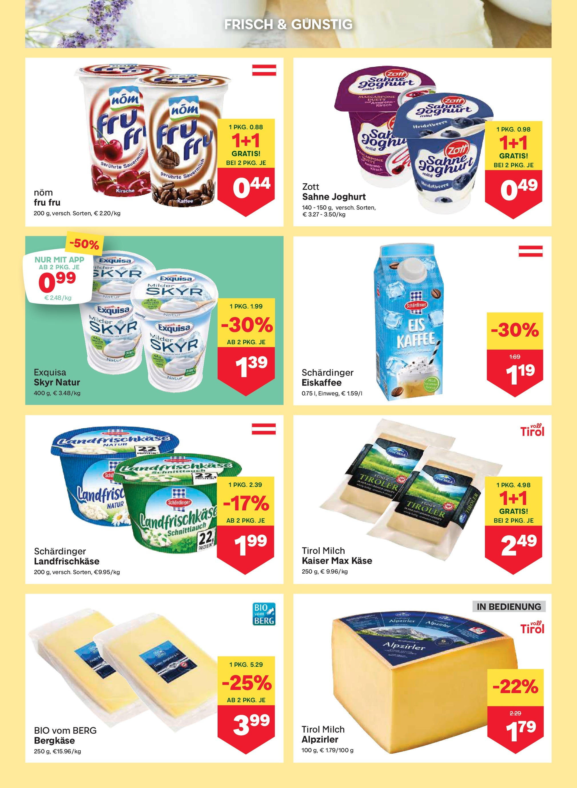 MPREIS Steyr von 12.06.2025 - Aktuelle Angebote | Seite: 5 | Produkte: Sahne, Milch, Käse, Joghurt