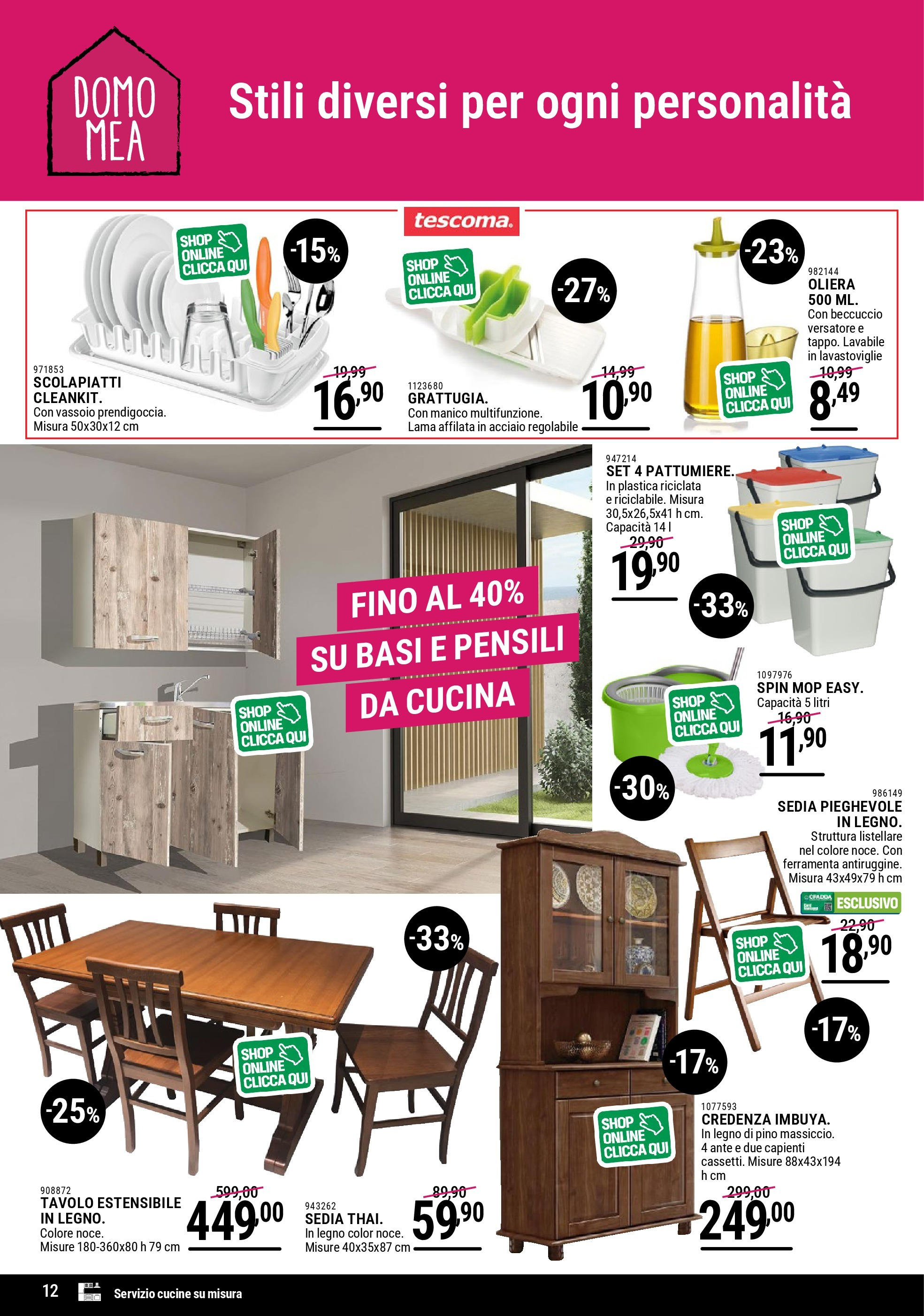 Nuovo CFadda - Super sconti Giugno dal 04/06/2025 > offerte anteprima 🛍️ | Pagina: 12 | Prodotti: Cucine, Lavastoviglie, Sedia, Credenza