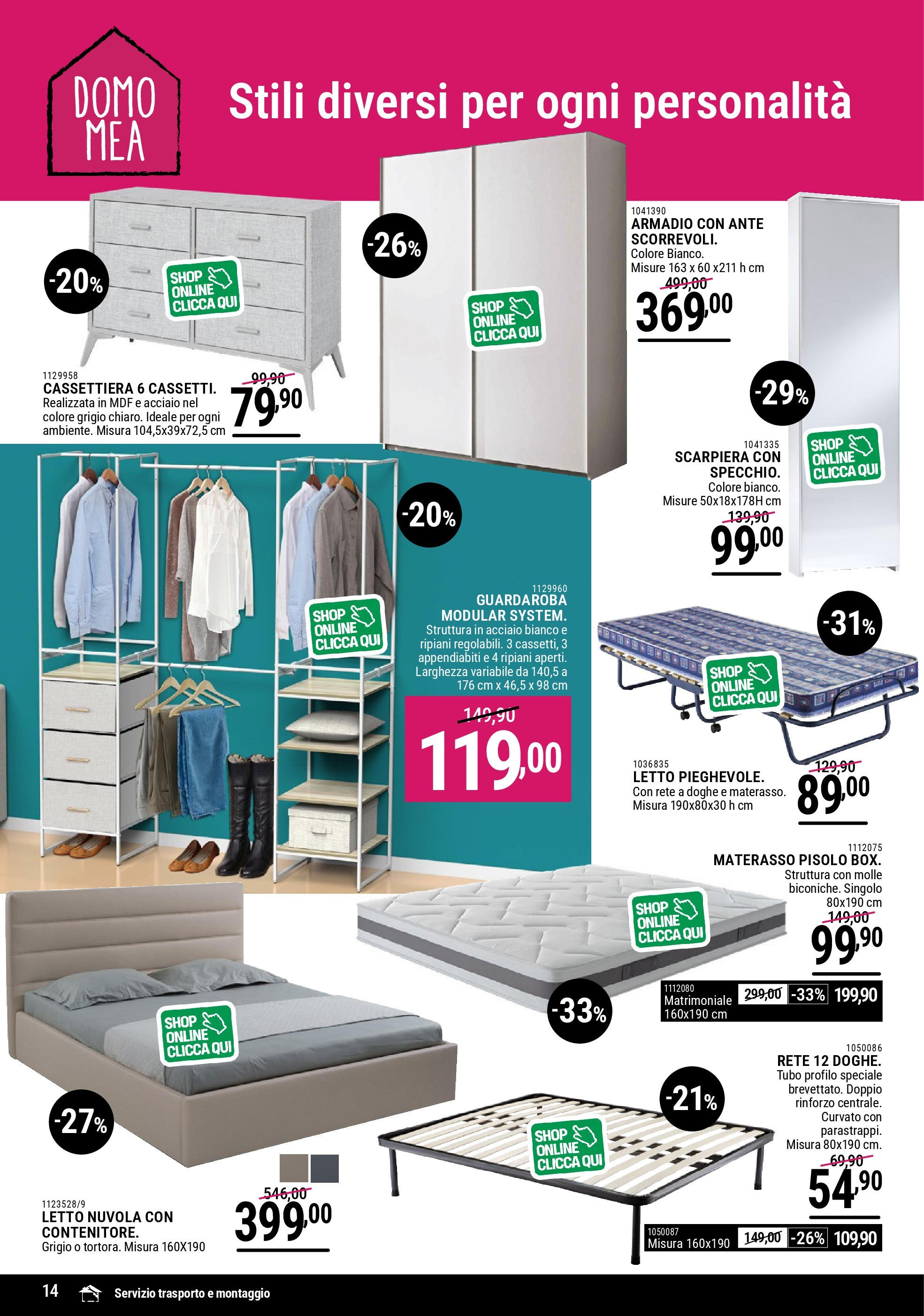 Nuovo CFadda - Super sconti Giugno dal 04/06/2025 > offerte anteprima 🛍️ | Pagina: 14 | Prodotti: Guardaroba, Scarpiera, Cassettiera, Appendiabiti