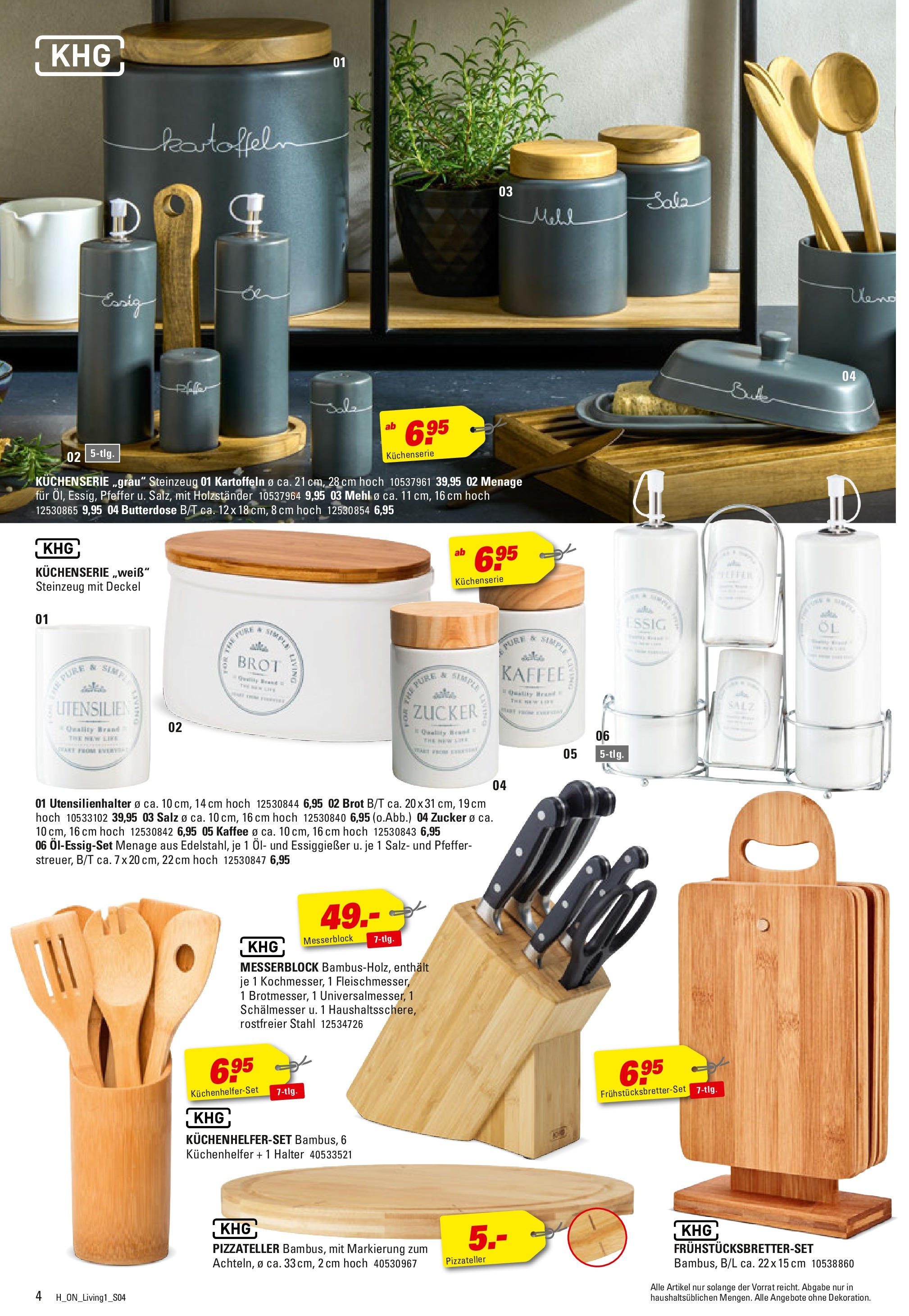 Höffner - Living Spezial (ab 03.06.2025) zum Blättern | Seite: 4 | Produkte: Öl, Kaffee, Essig, Zucker