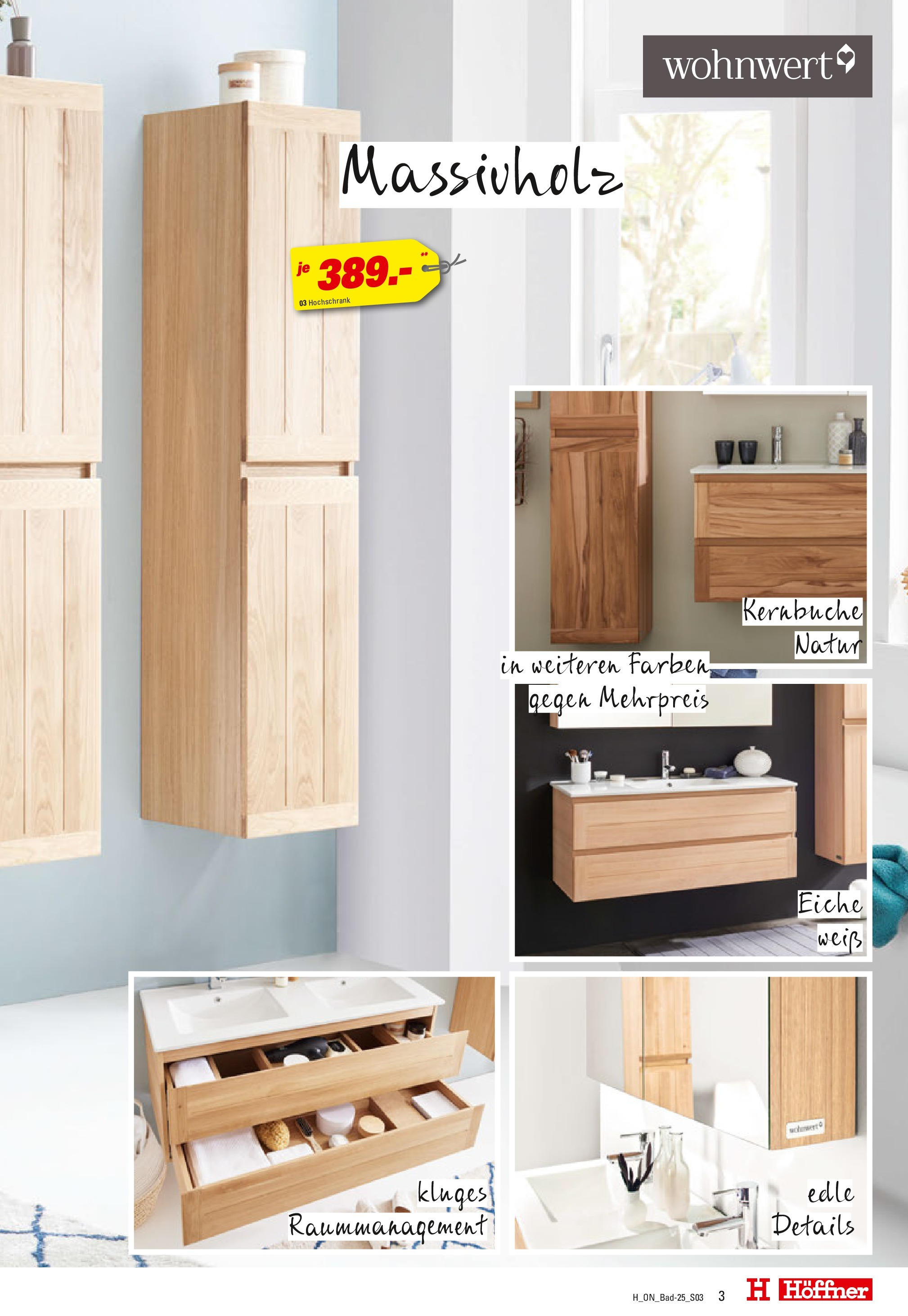 Höffner - Bad Spezial (ab 03.06.2025) zum Blättern | Seite: 3 | Produkte: Hochschrank
