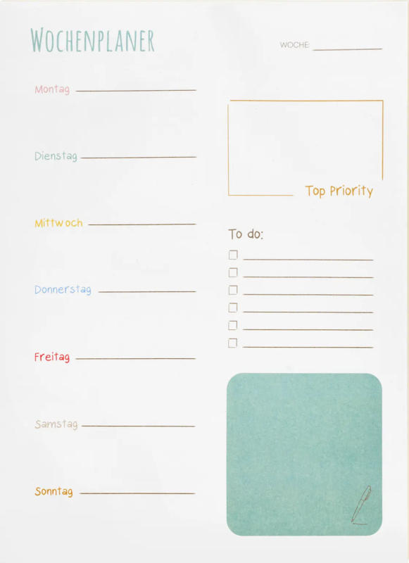 Paradies Notizblock 50 Blatt 18x24cm
