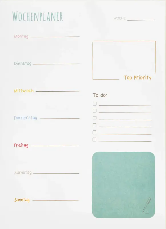 Paradies Notizblock 50 Blatt 18x24cm