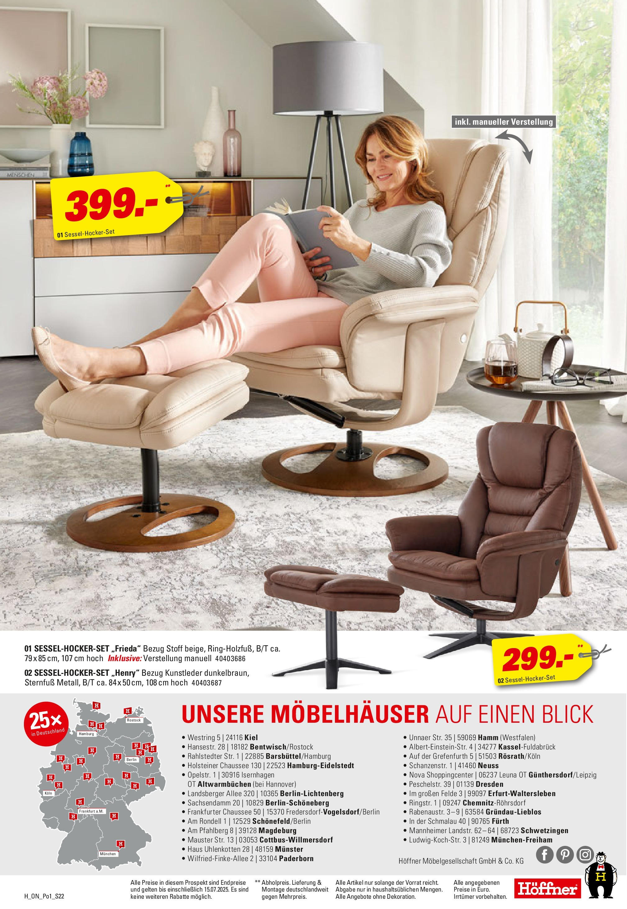 Höffner - Polster Spezial (ab 03.06.2025) zum Blättern | Seite: 22