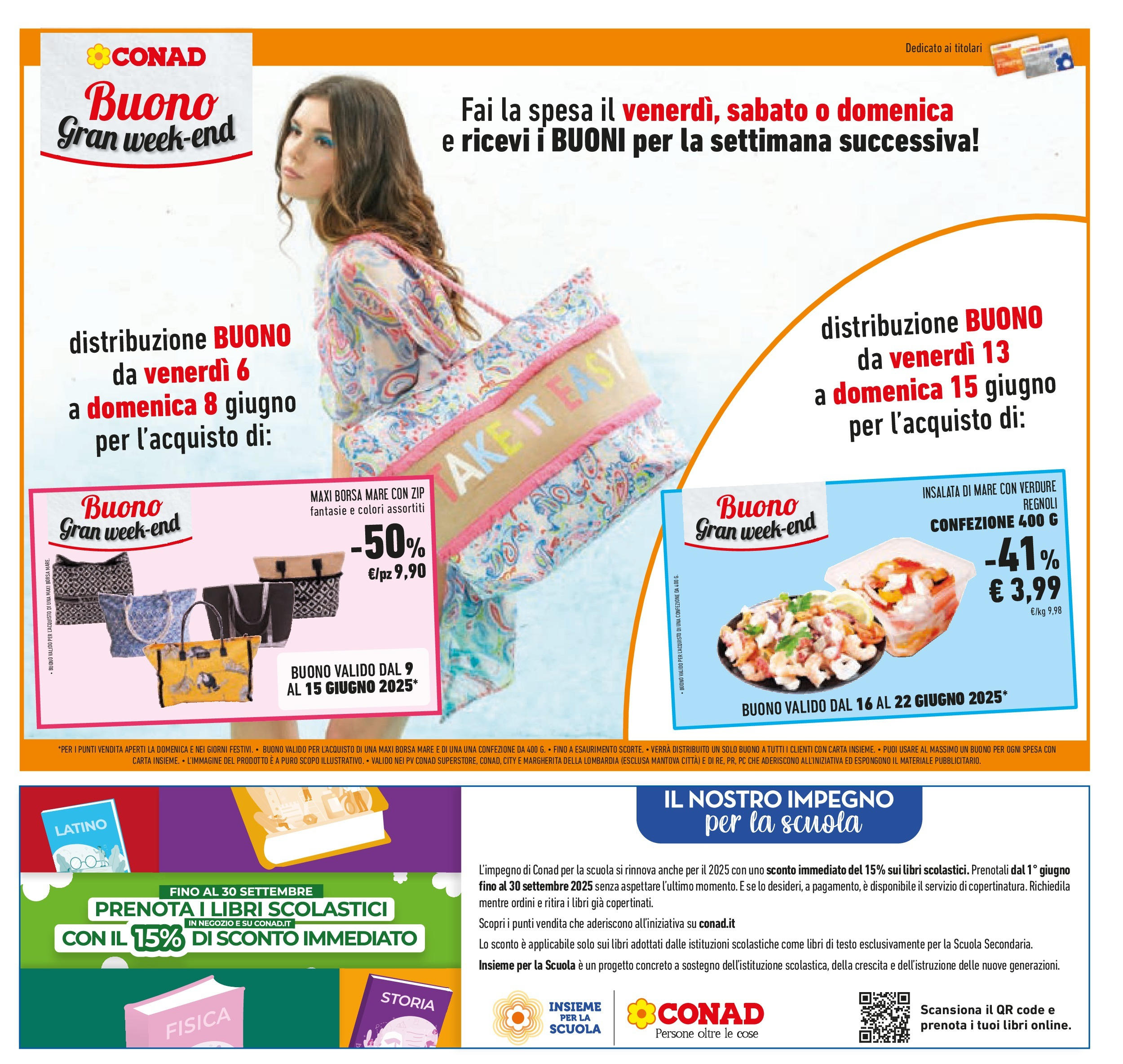Volantino Conad dal 04/06/2025 > Anteprima - Giugno | Pagina: 7 | Prodotti: Insalata, Verdure, PC, Borsa