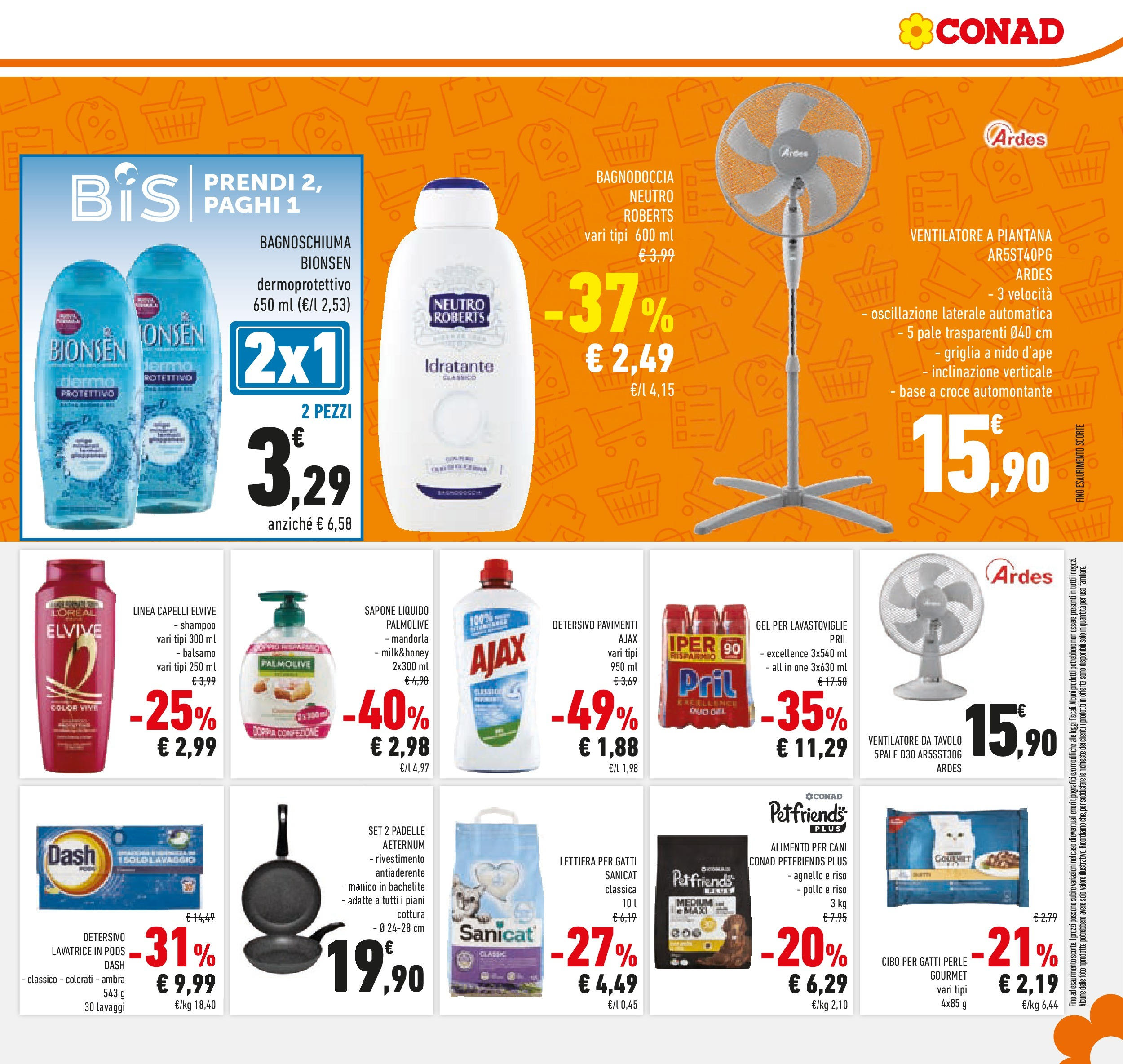Volantino Conad dal 04/06/2025 > Anteprima - Giugno | Pagina: 11 | Prodotti: Balsamo, Ventilatore, Griglia, Tavolo