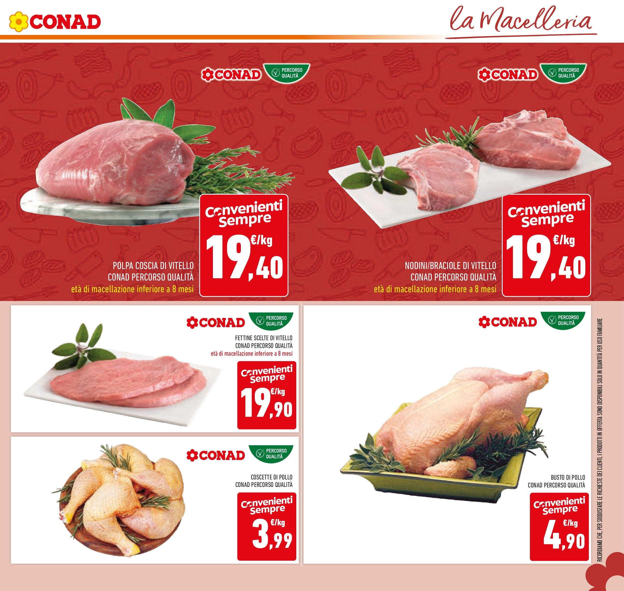 Volantino Conad dal 04/06/2025 > Anteprima - Giugno | Pagina: 15 | Prodotti: Pollo, Vitello