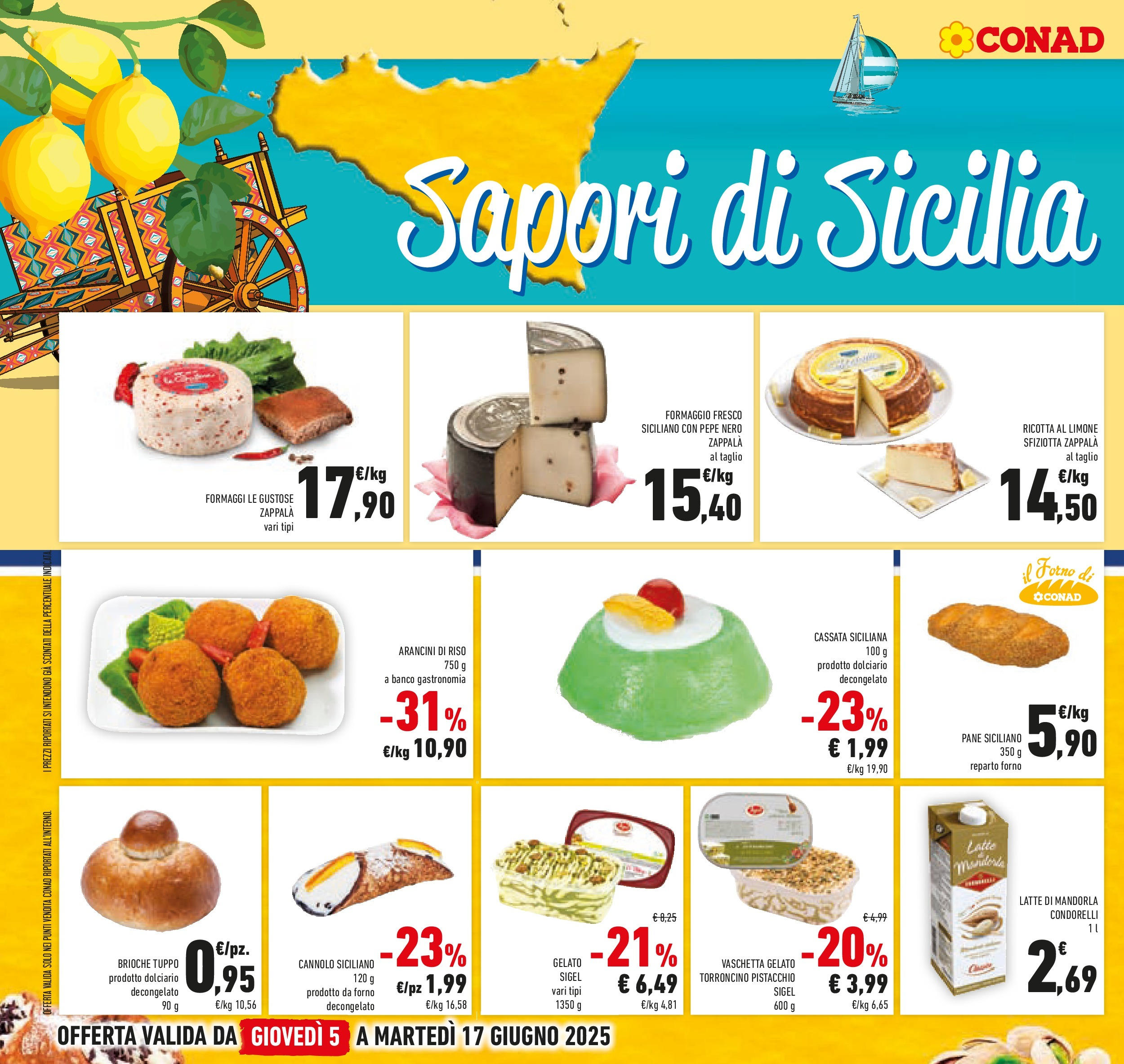 Volantino Conad dal 04/06/2025 > Anteprima - Giugno | Pagina: 20 | Prodotti: Pane, Riso, Pepe, Formaggio